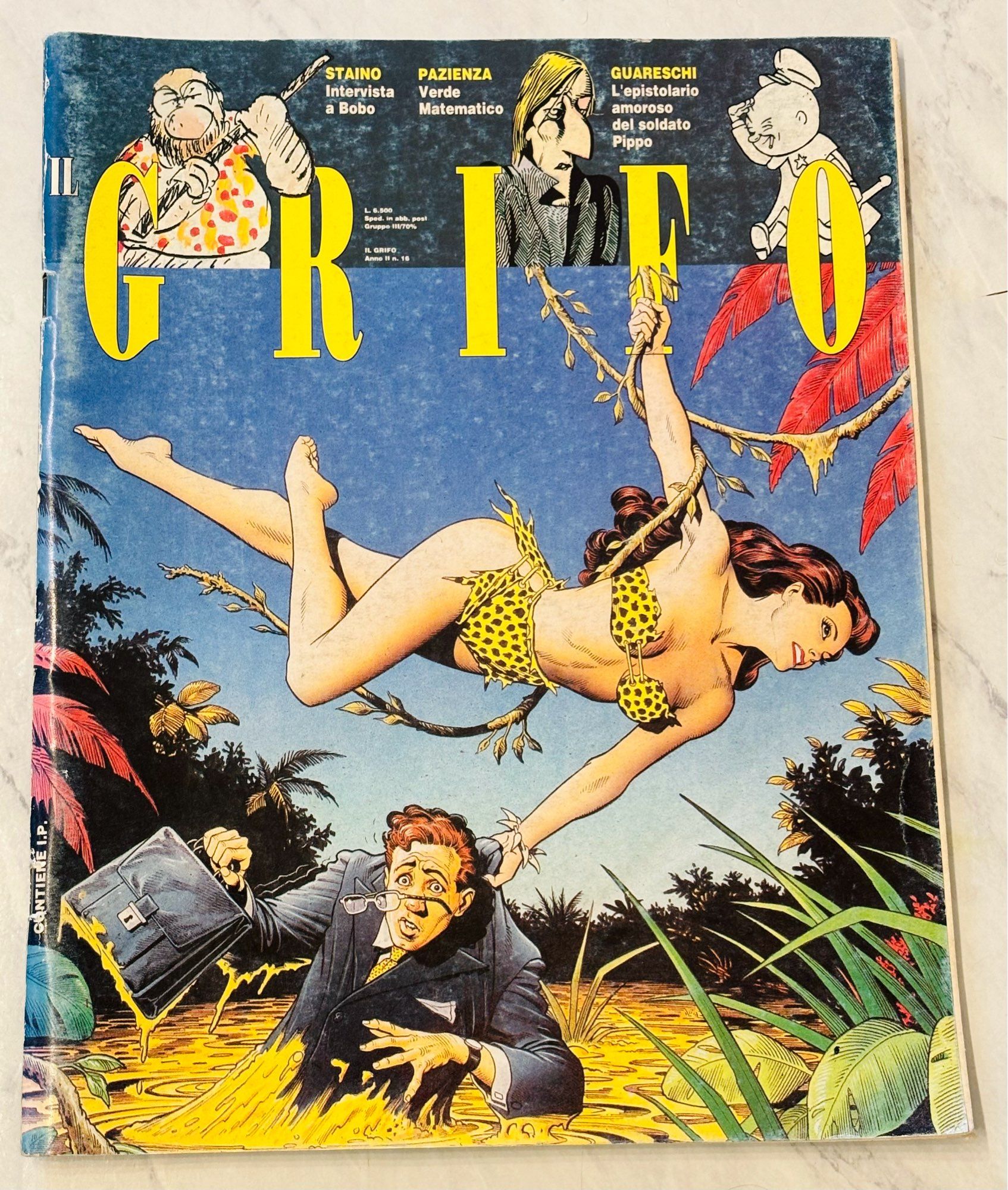 Brian Bolland cover art for Il Grifo (Italian comic/art magazine)