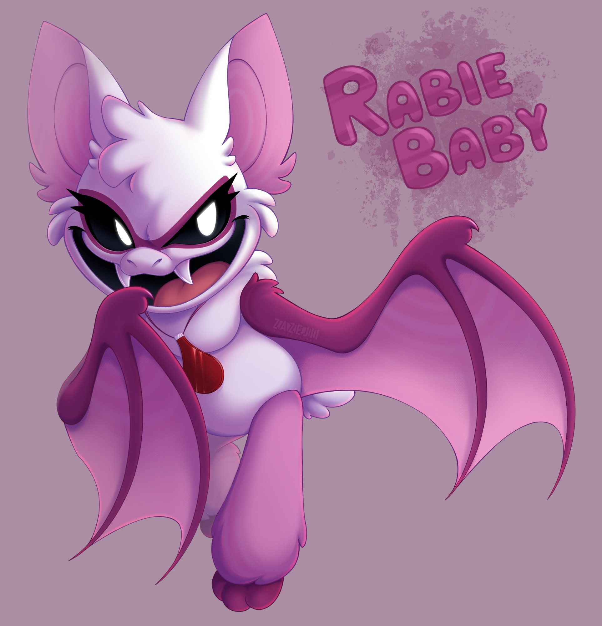 Fanart of Rabie Baby from nightmare critters (Poppy Playtime)