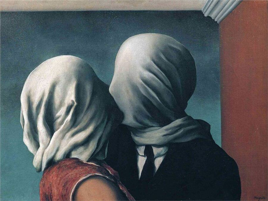 The Lovers by Magritte