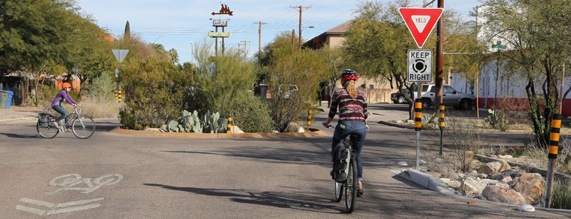 Bicycle boulevard in Tucson, AZ