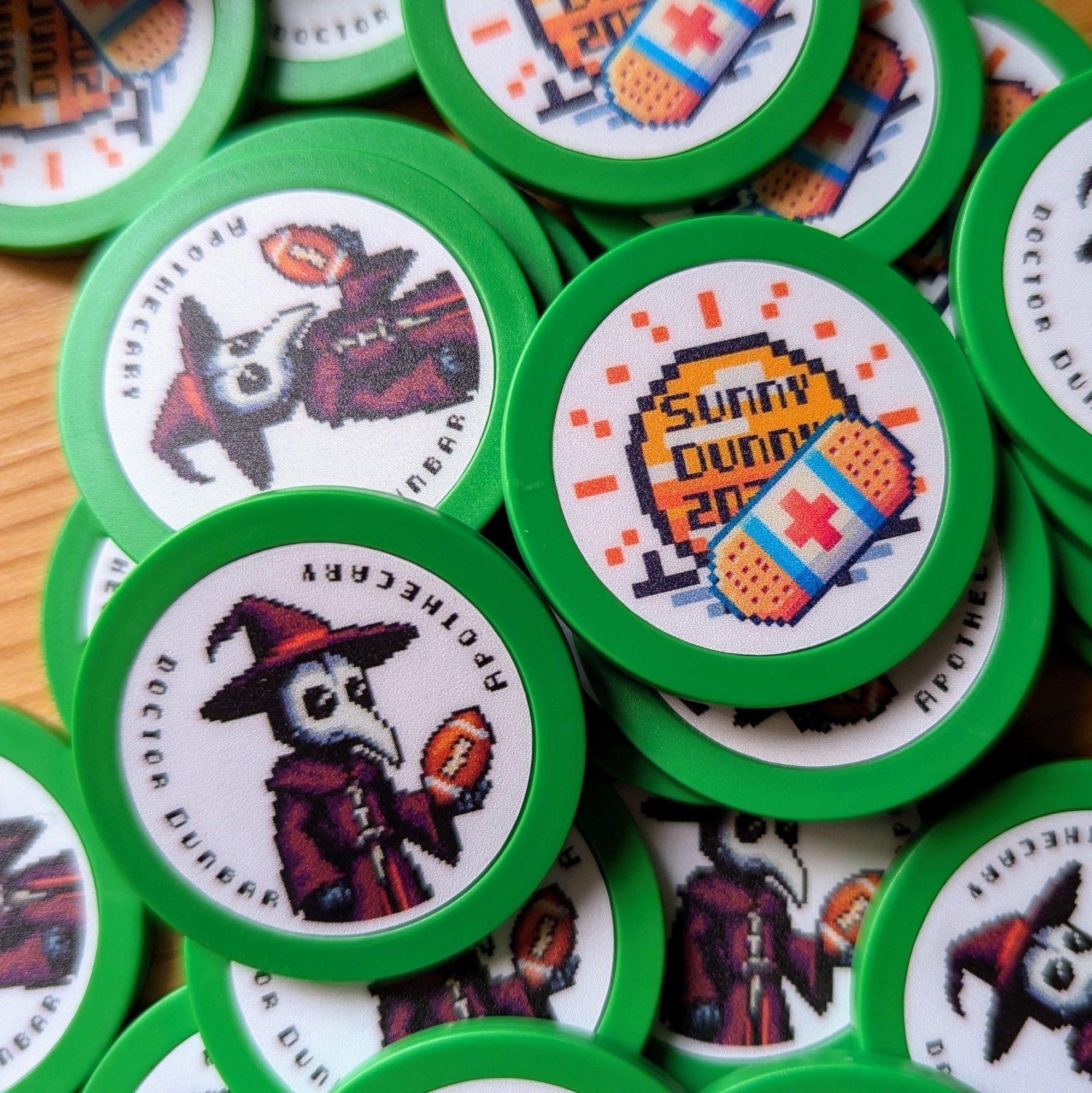 Sunny Dunny 7s apothecary tokens