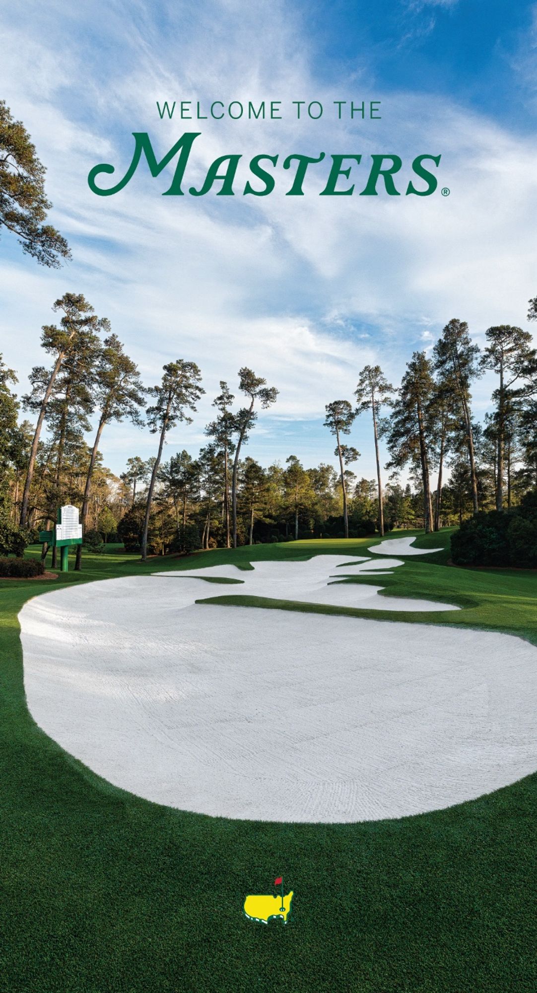 Photo of the green of the 10th hole at Augusta National