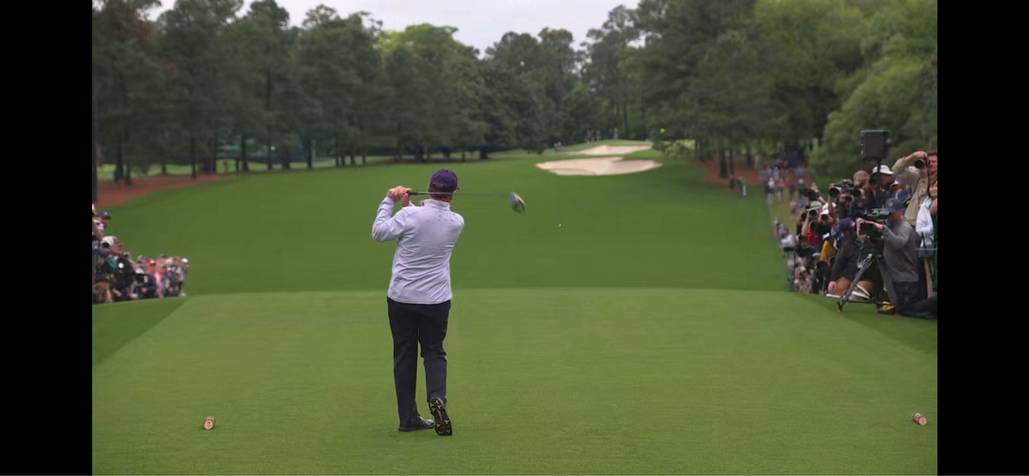 Photo of Tom Watson after teeing off