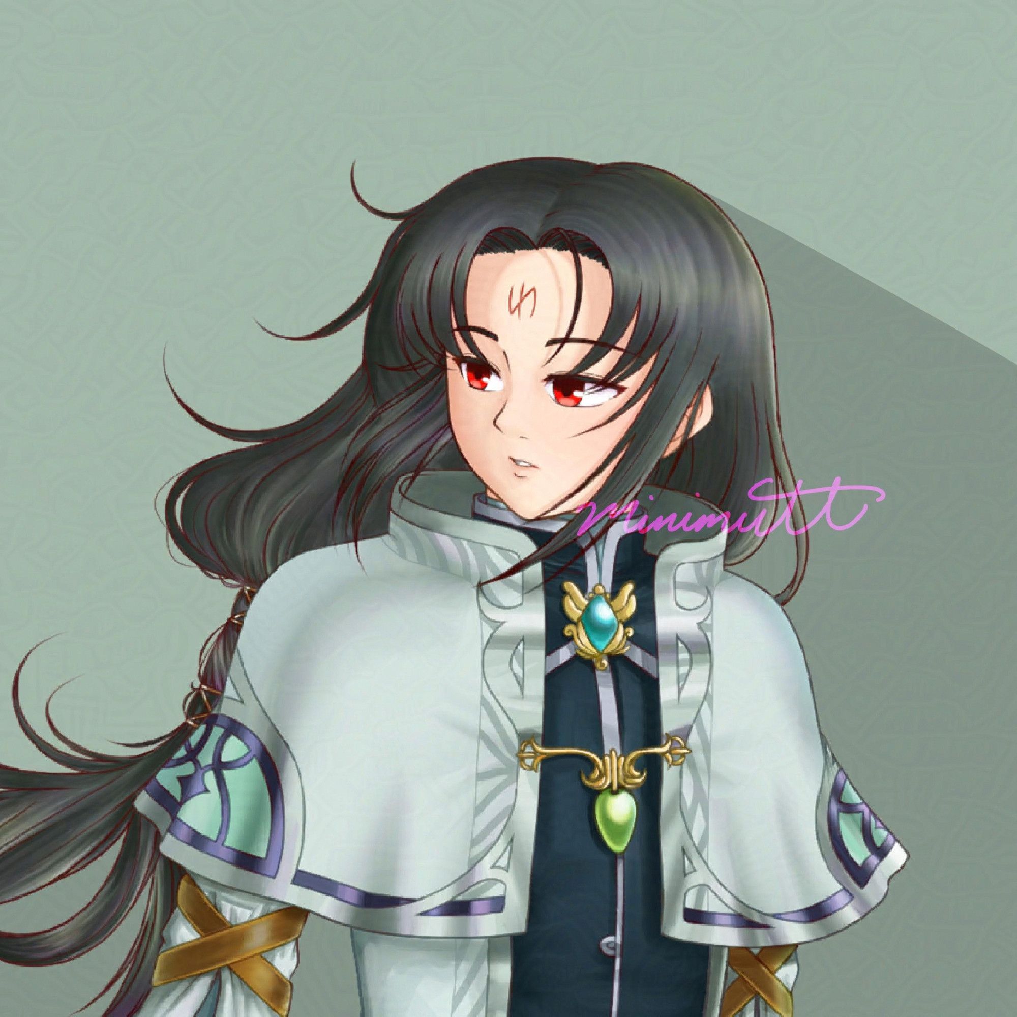 Fanart of Soren from Fire Emblem 9/10. He's in his archsage outfit from Fire Emblem 10.