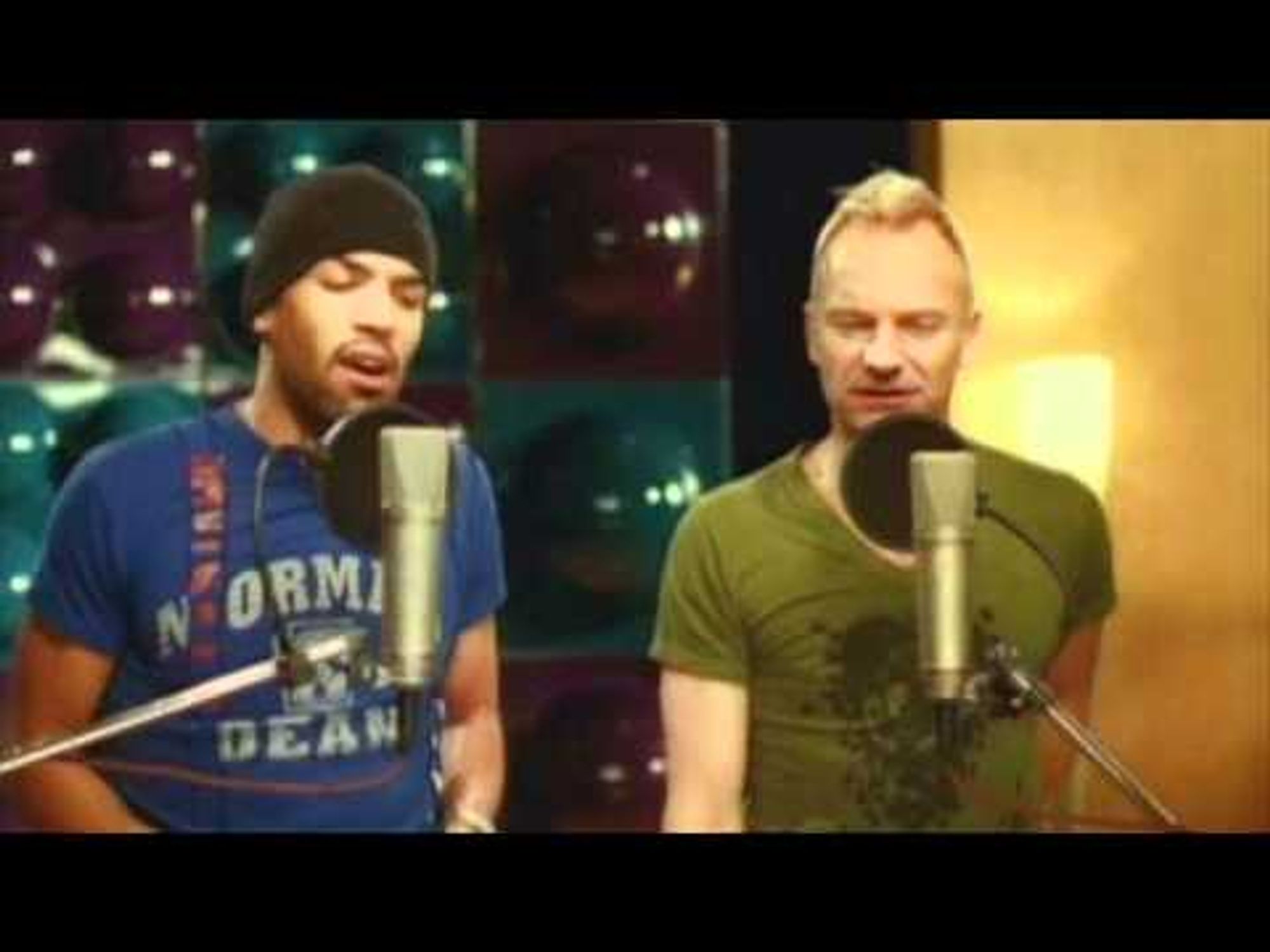 Craig David y Sting cantando "The Rise and Fall".