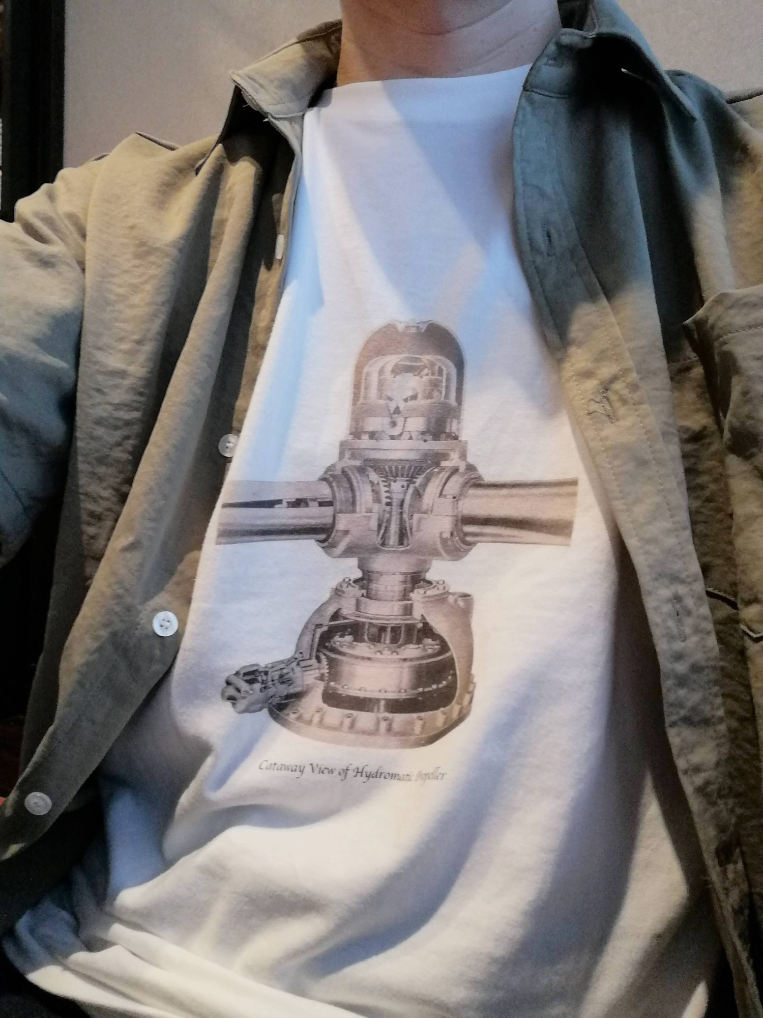 I’m rocking a T-shirt with a design that any YMO (Yellow Magic Orchestra) fan would totally get.