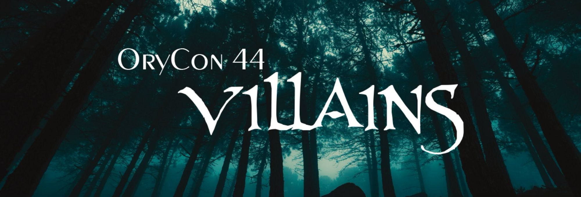 The logo for OryCon 44: VILLAINS