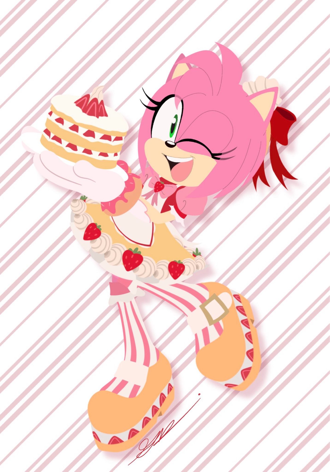 A fan art of Dulce Amy