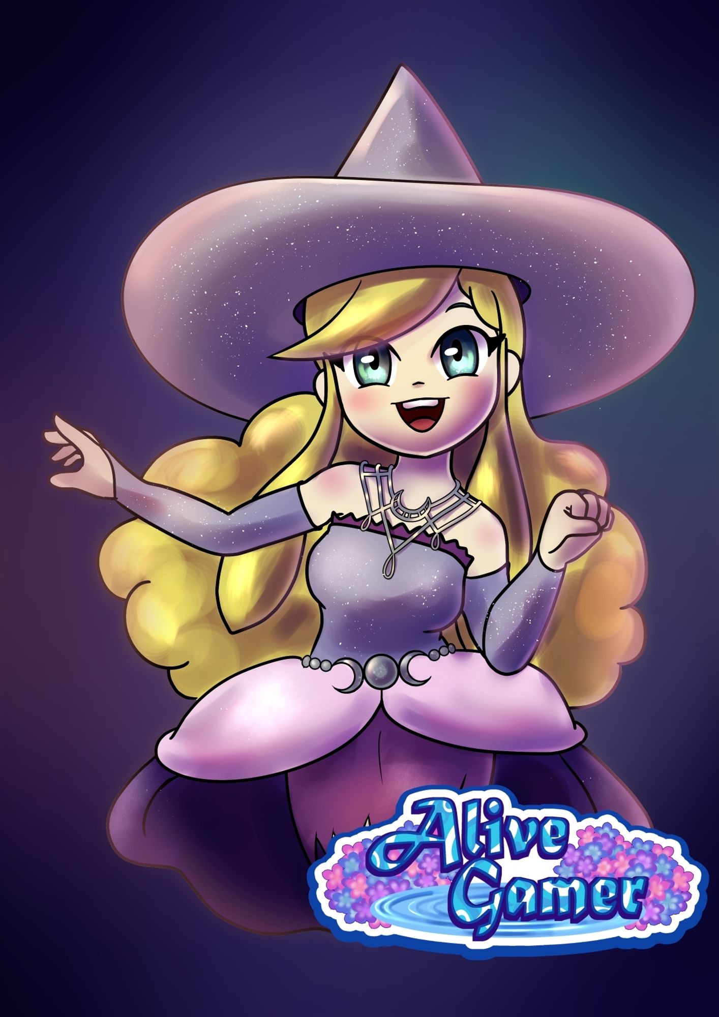 Princess Styla from Triforce Heroes as a witch