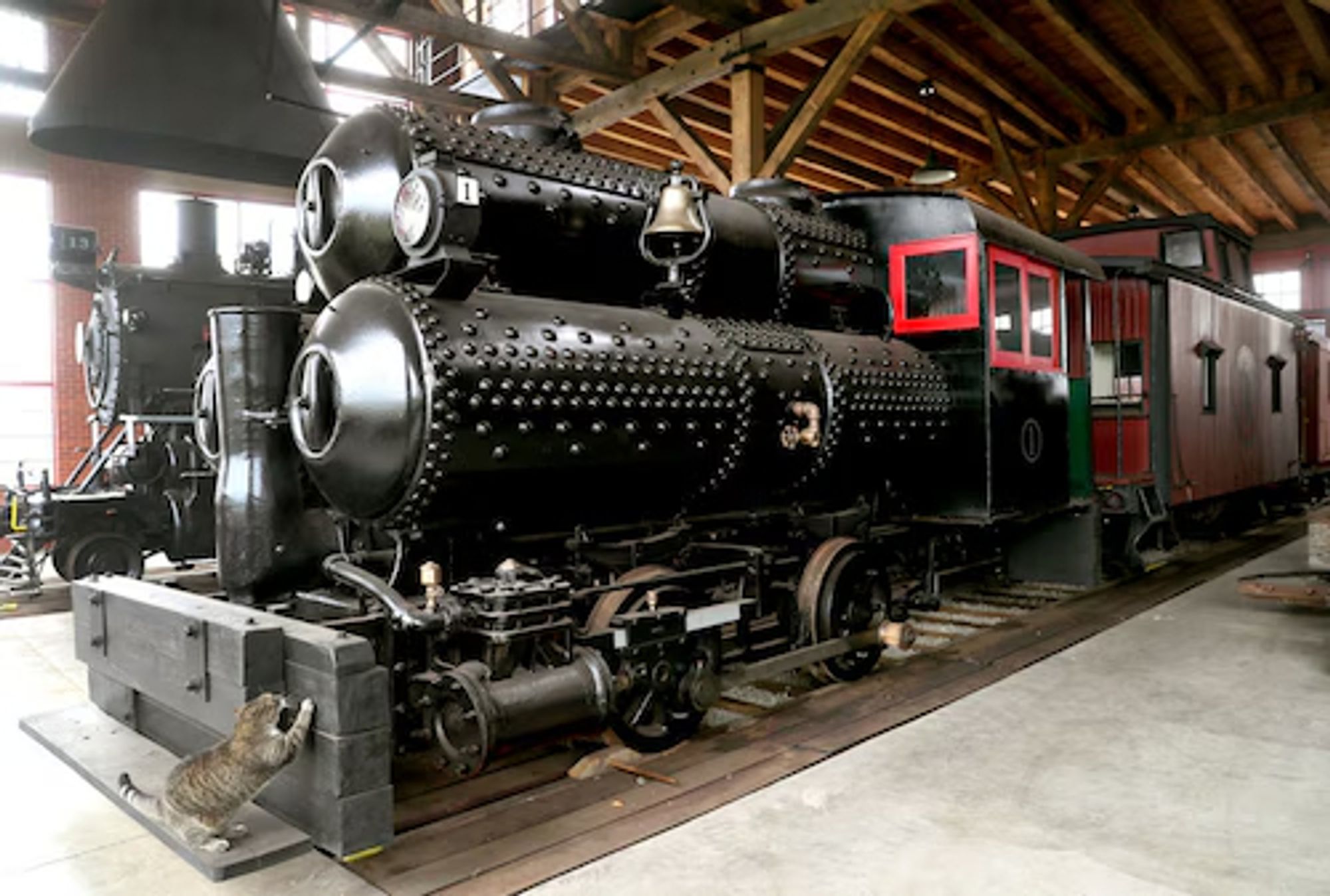 A special type of fireless engine that used compressed air instead of steam for even more sensitive applications inside industrial plants. This one is preserved at the "Age of Steam" roundhouse