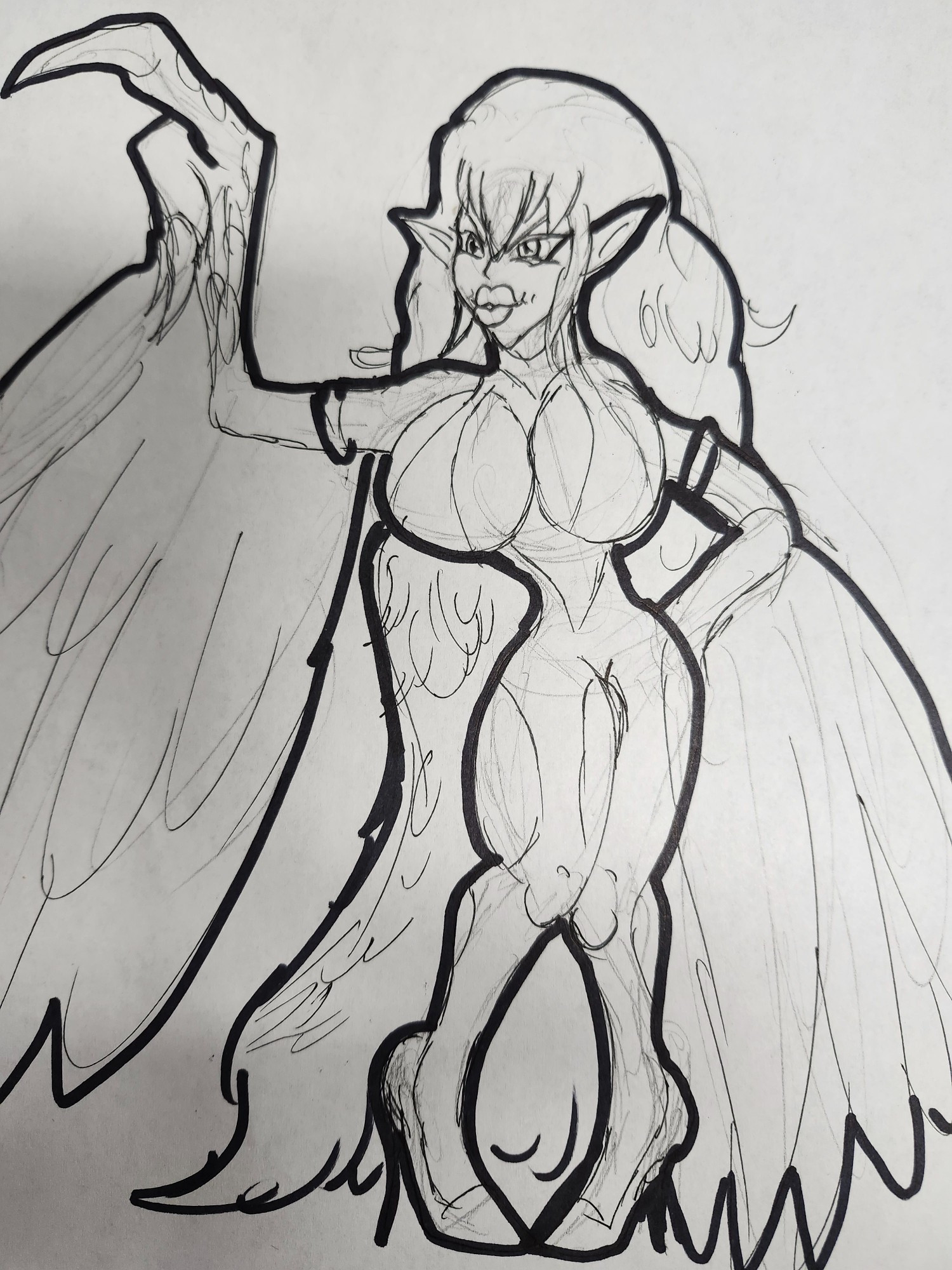 Harpy Lady feeling puss.