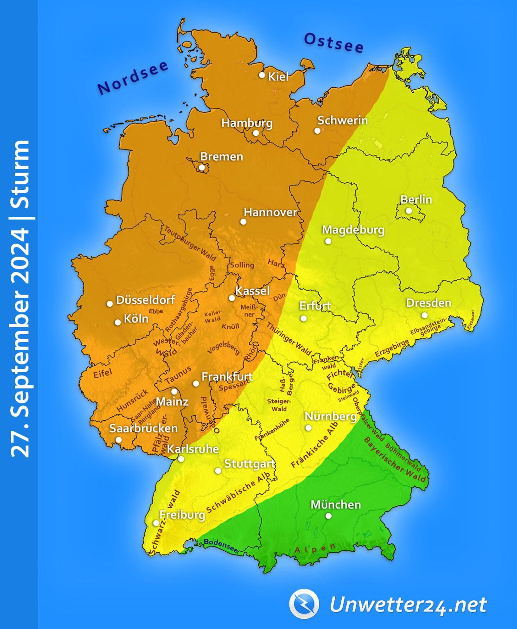 Sturmtief Constanze 2024