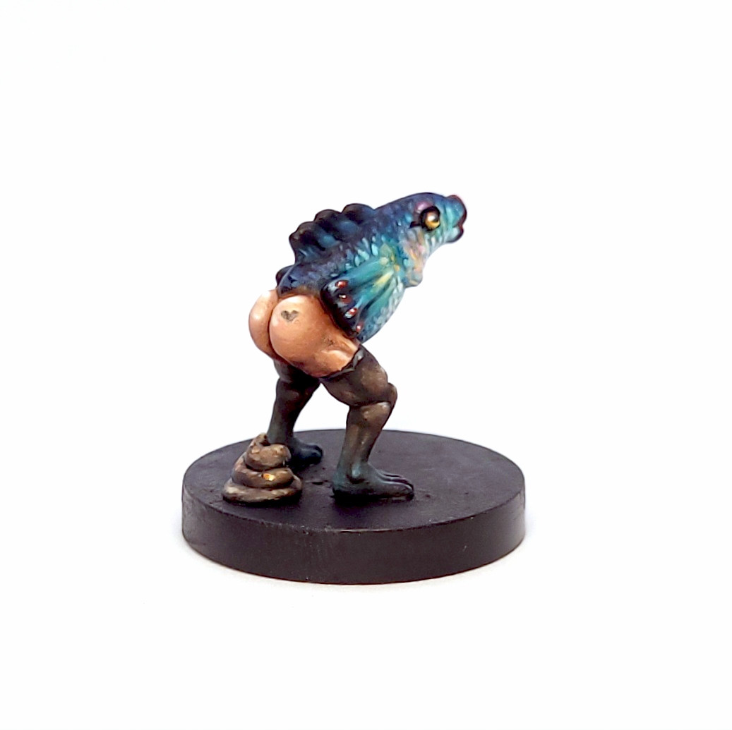 Side view of the fish. You can see the heart tattoo.