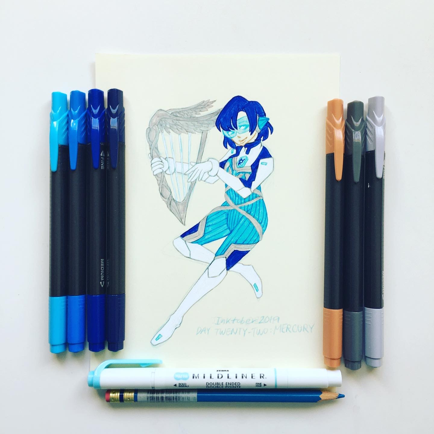 Day Twenty-Two: ☿
#hermes #sailormercury #fusion #redesign