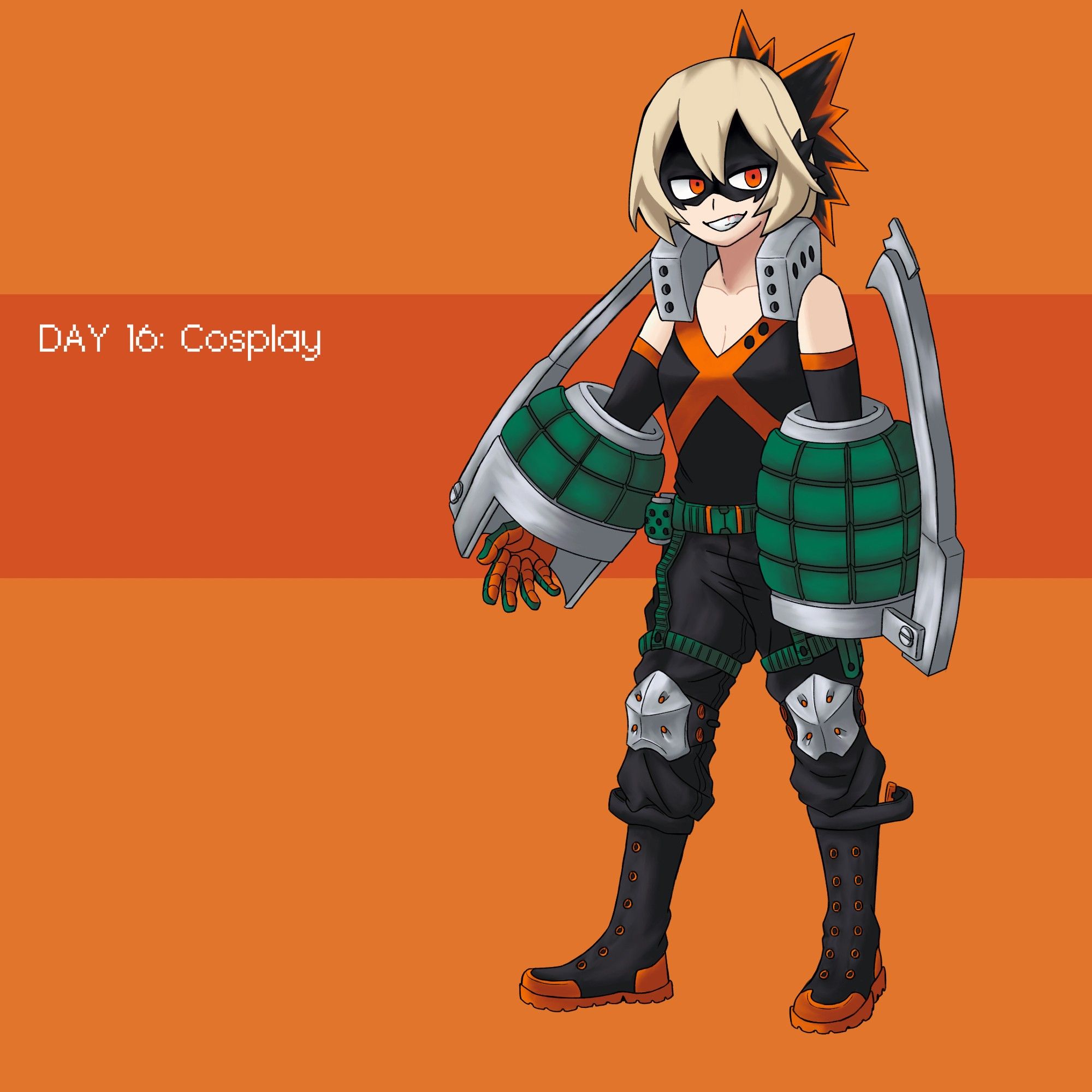 Day 16: Cosplay
I can now see how this is one of #horikoshi‘s fave costume designs. ngl, I hated him just like everyone else did, but now all the #fanfics & #fanart that I like has him in it. #cosplay #bakugoukatsuki #爆豪勝己