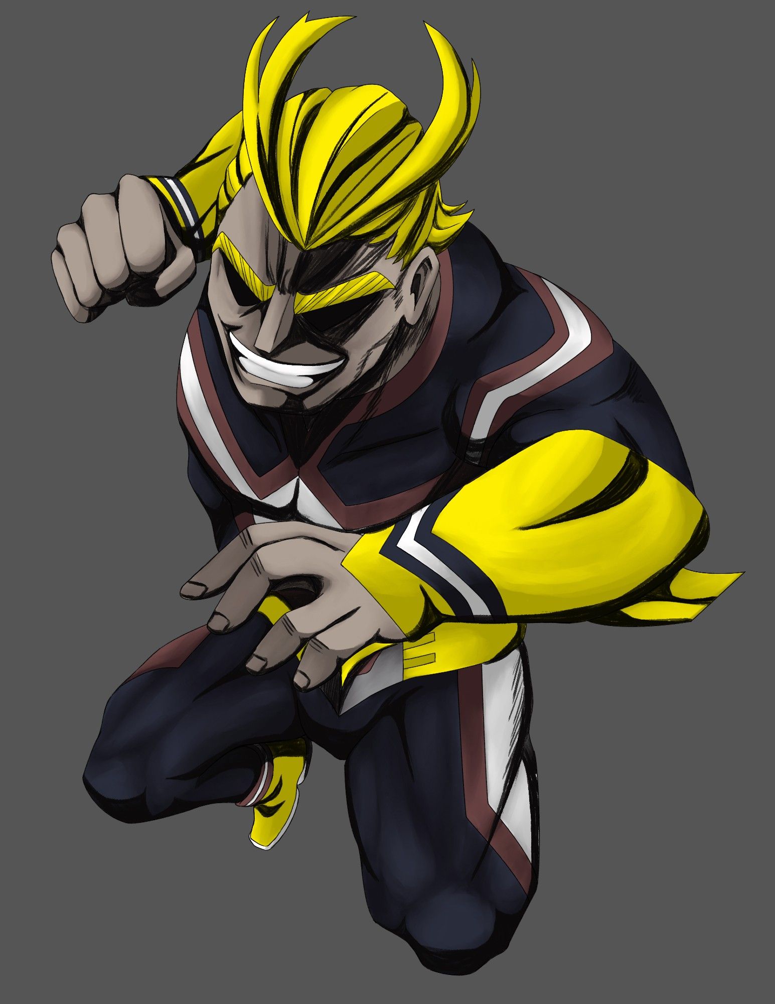 Day 2: All Might
It was hard to pick which #bnha character to draw since (almost) everyone is good, but most wouldn’t exist if it weren’t for All Might. Also, I needed to practice drawing more guys & foreshortening.