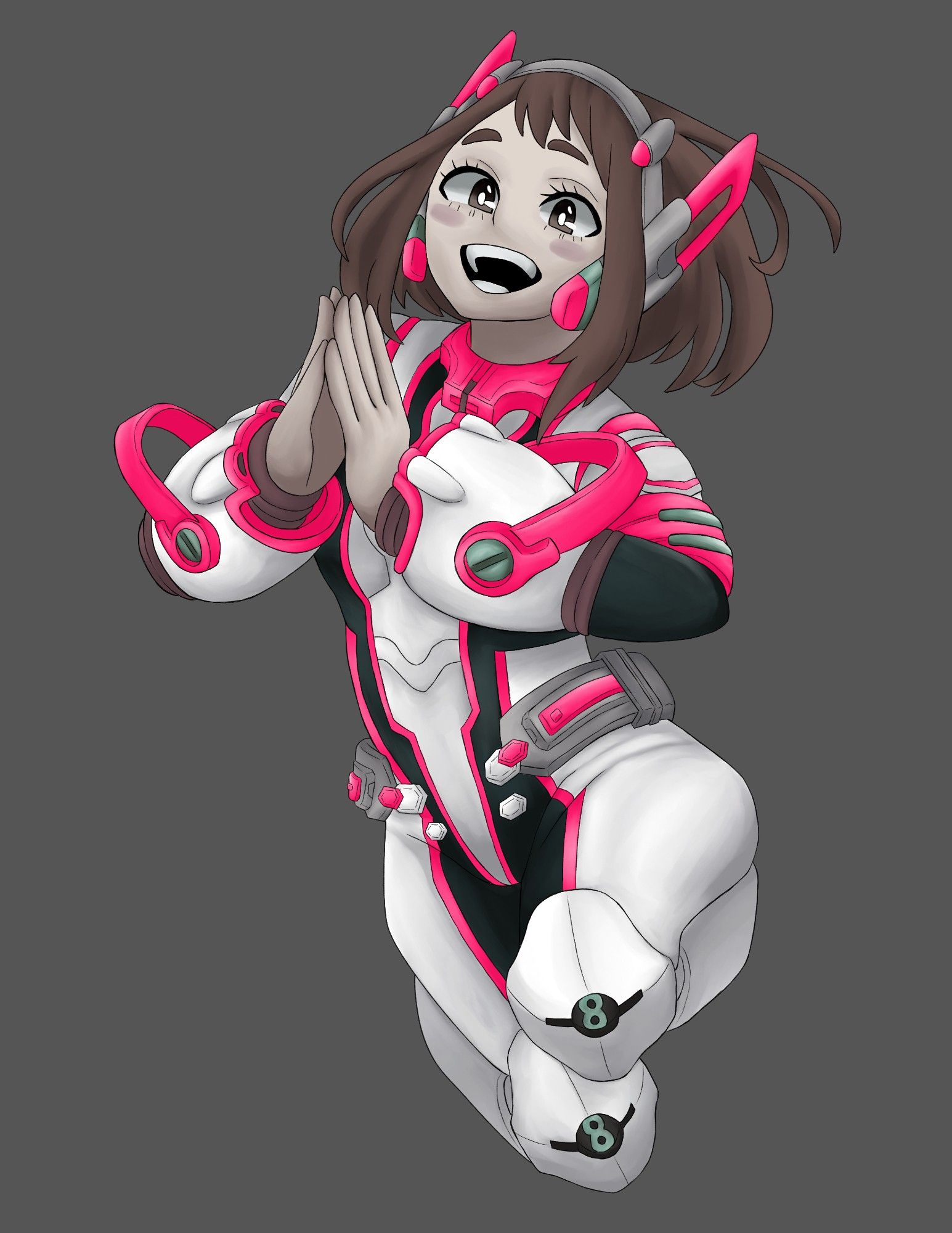 Day 10: Ochako Uraraka
Continuing the streak of doing 5th popularity poll #herocostume redesigns, she also got one that I had to draw. (I know I’m doing a bunch of BNHA characters, but a lot of them are really good.)