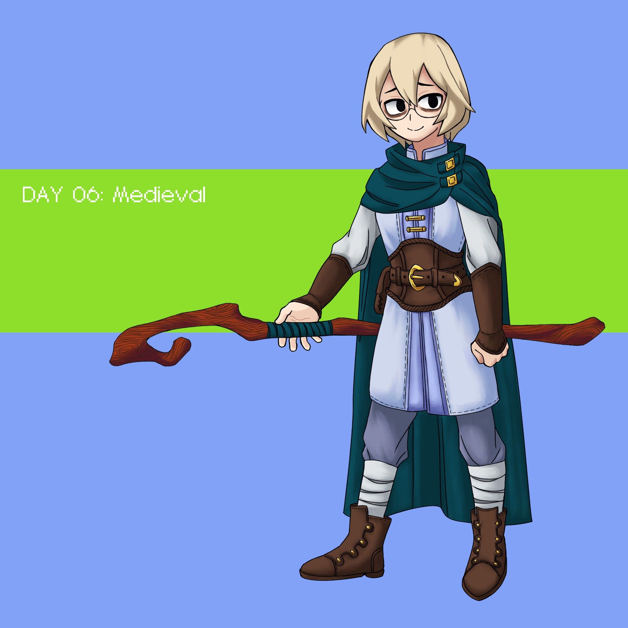 Day 06: Medieval‬
‪Here’s what she’d wear in the #fantasyau from the 2nd ED of Season 2. I couldn’t decide on her class, but went with mage in the end. Monk was the 2nd choice, but I wanted to stick with western classes. #rpgau #bnhafantasyau #uaquest