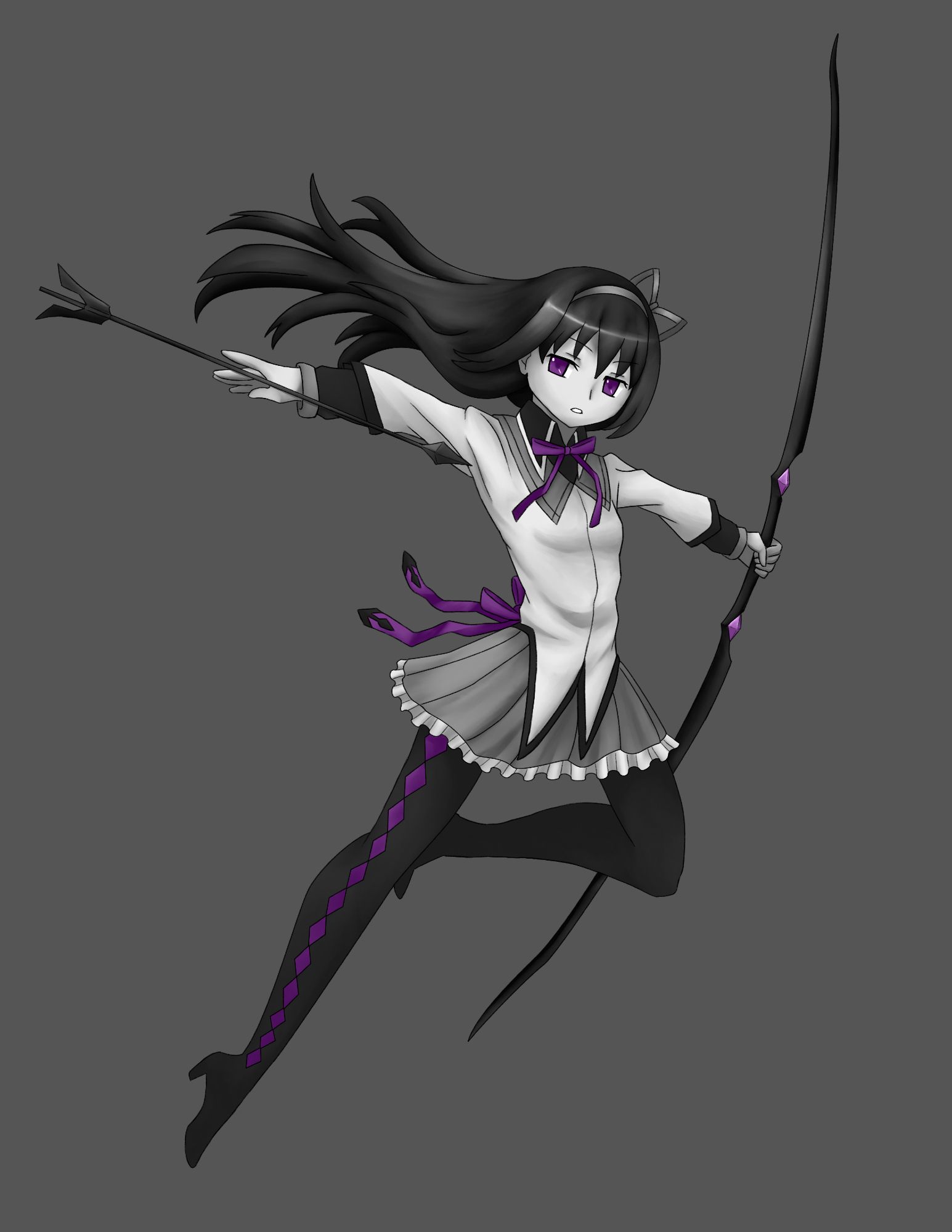 Day 14: Akemi Homura
Another who can murder a bitch & look good doing it. Also, a magical girl that uses guns? Sign me the fuck up. (She’s not using one here, but she’s still really cool.)