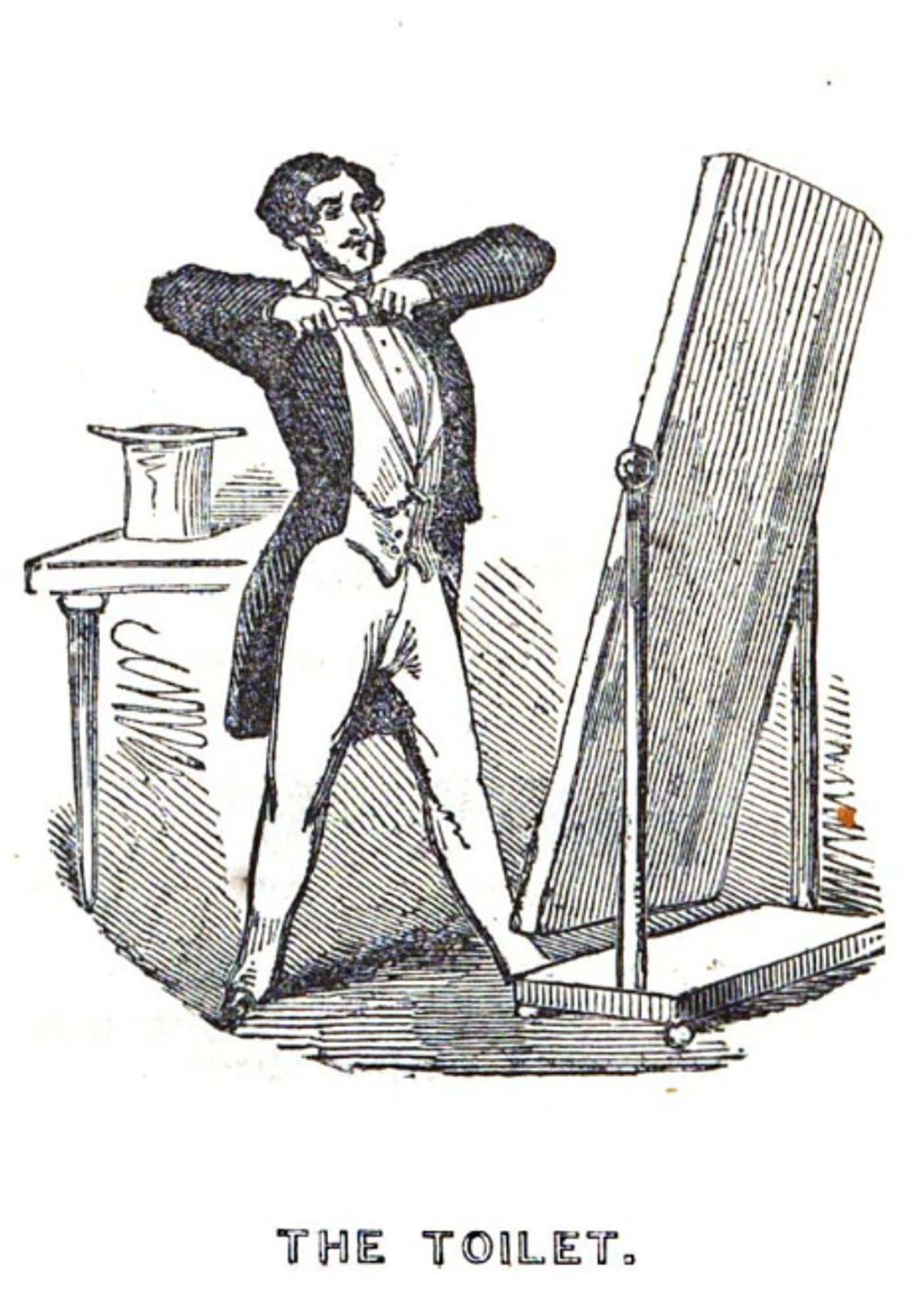 Illustration from 19th-century sartorial manual