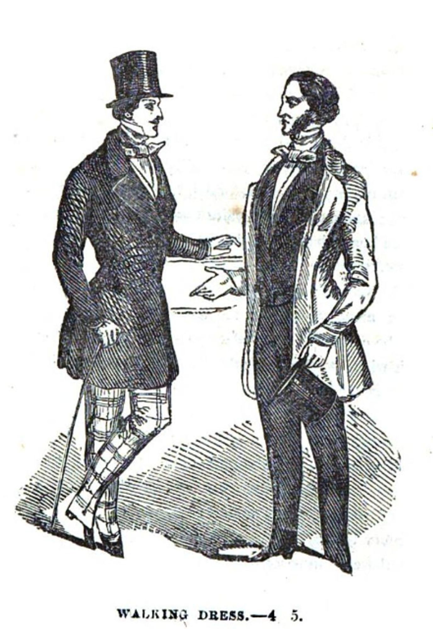 Illustration from 19th-century sartorial manual