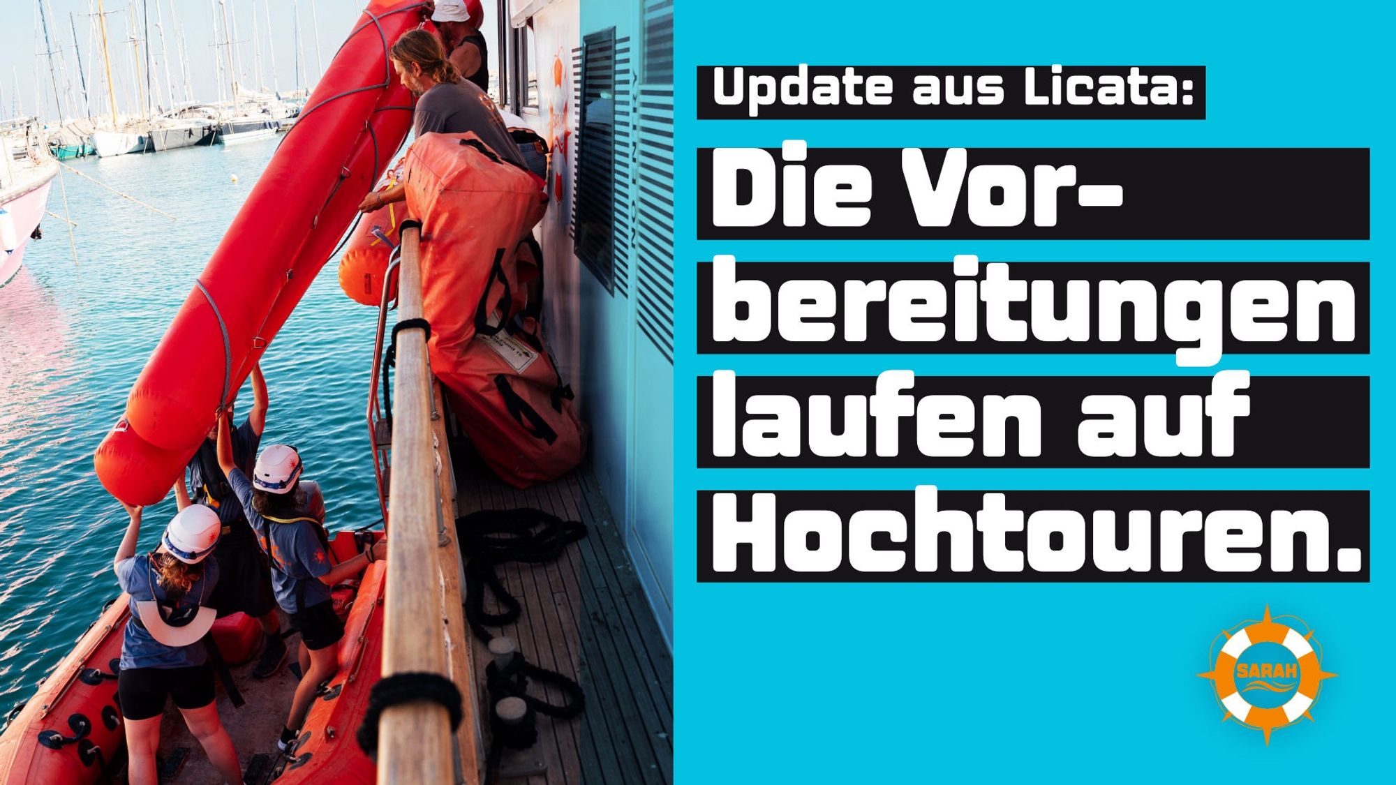 Update aus Licata: Die Vorbereitungen laufen auf Hochtouren.
Foto: Laurenz Bostedt