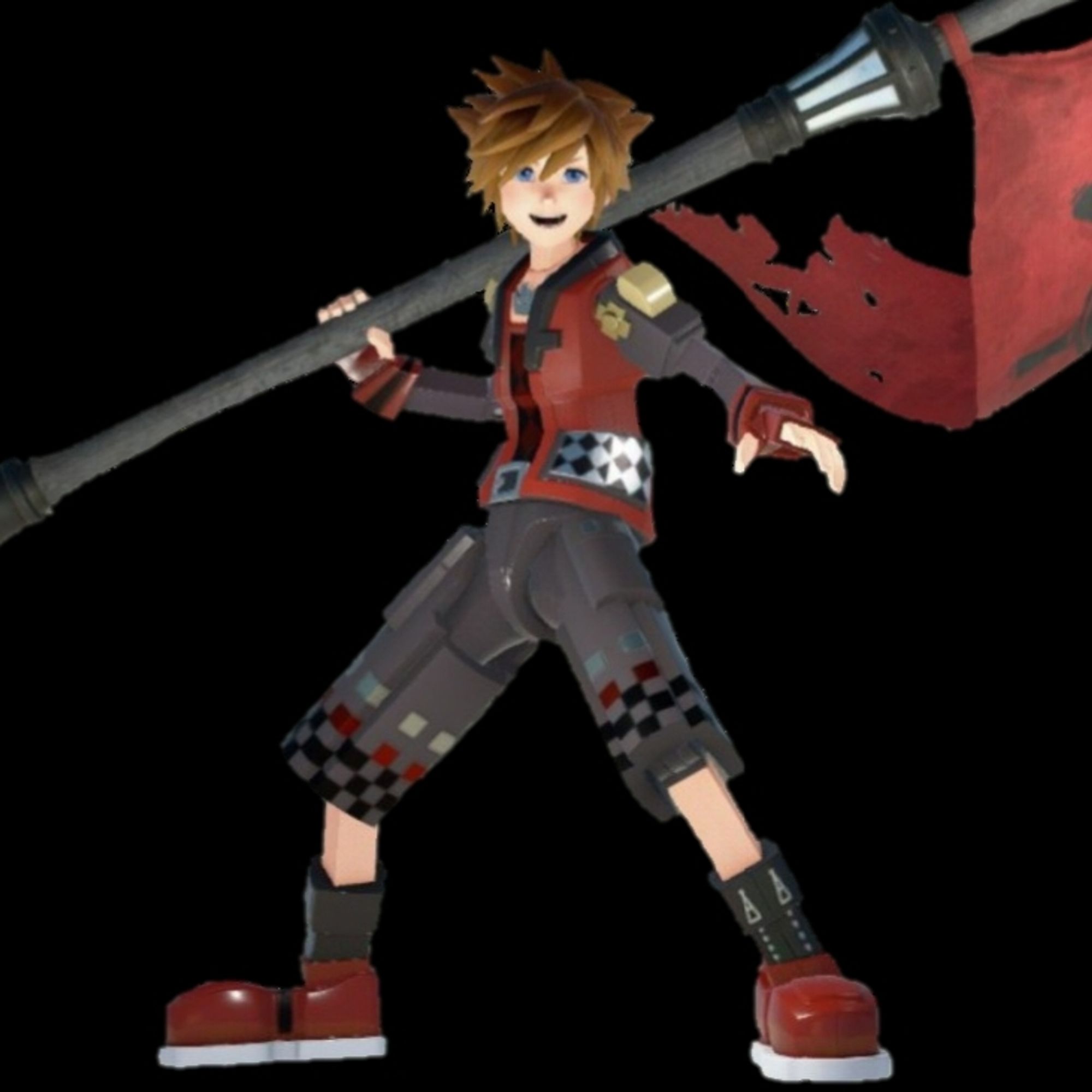 Sora in his Toy Box Strike form in Kingdom Hearts 3