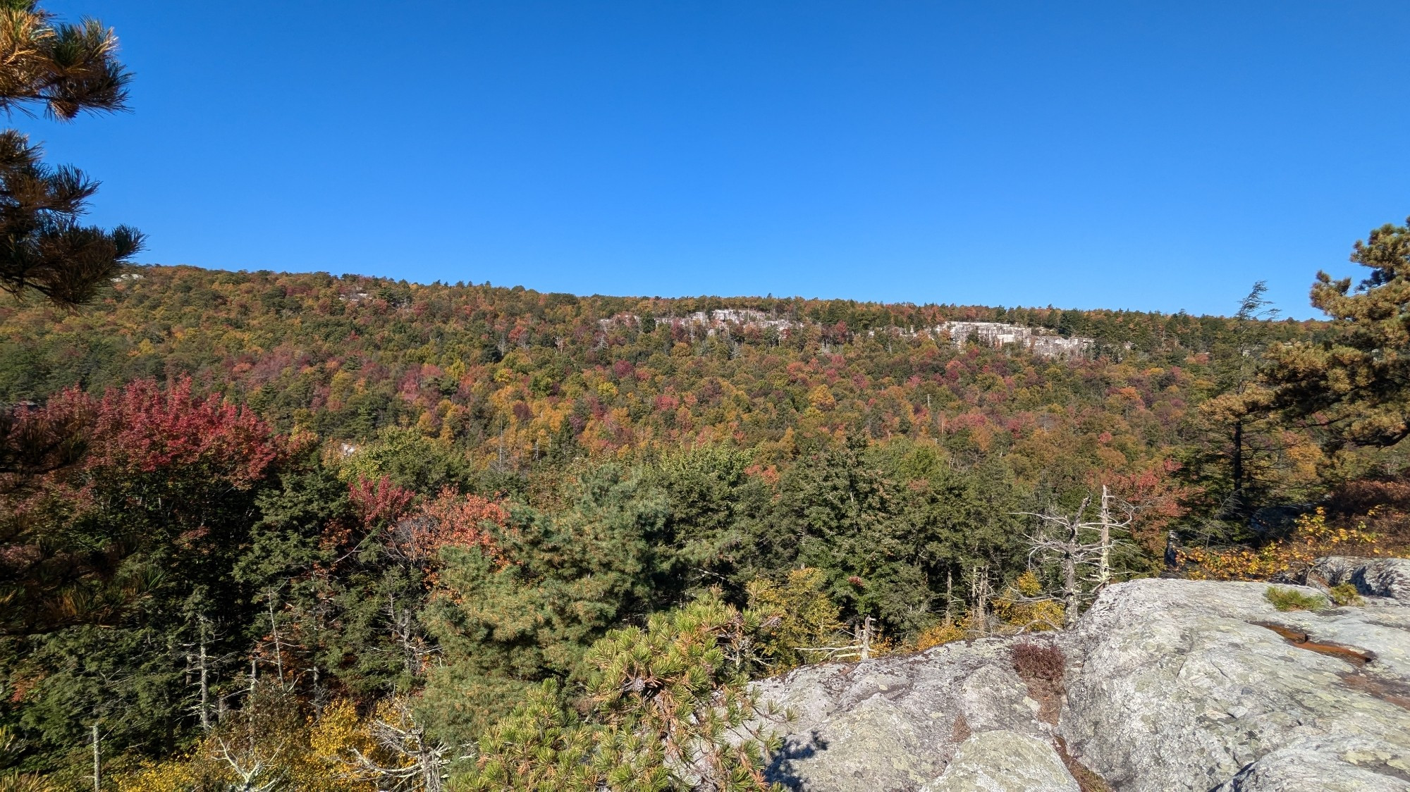 View of hill in the distance