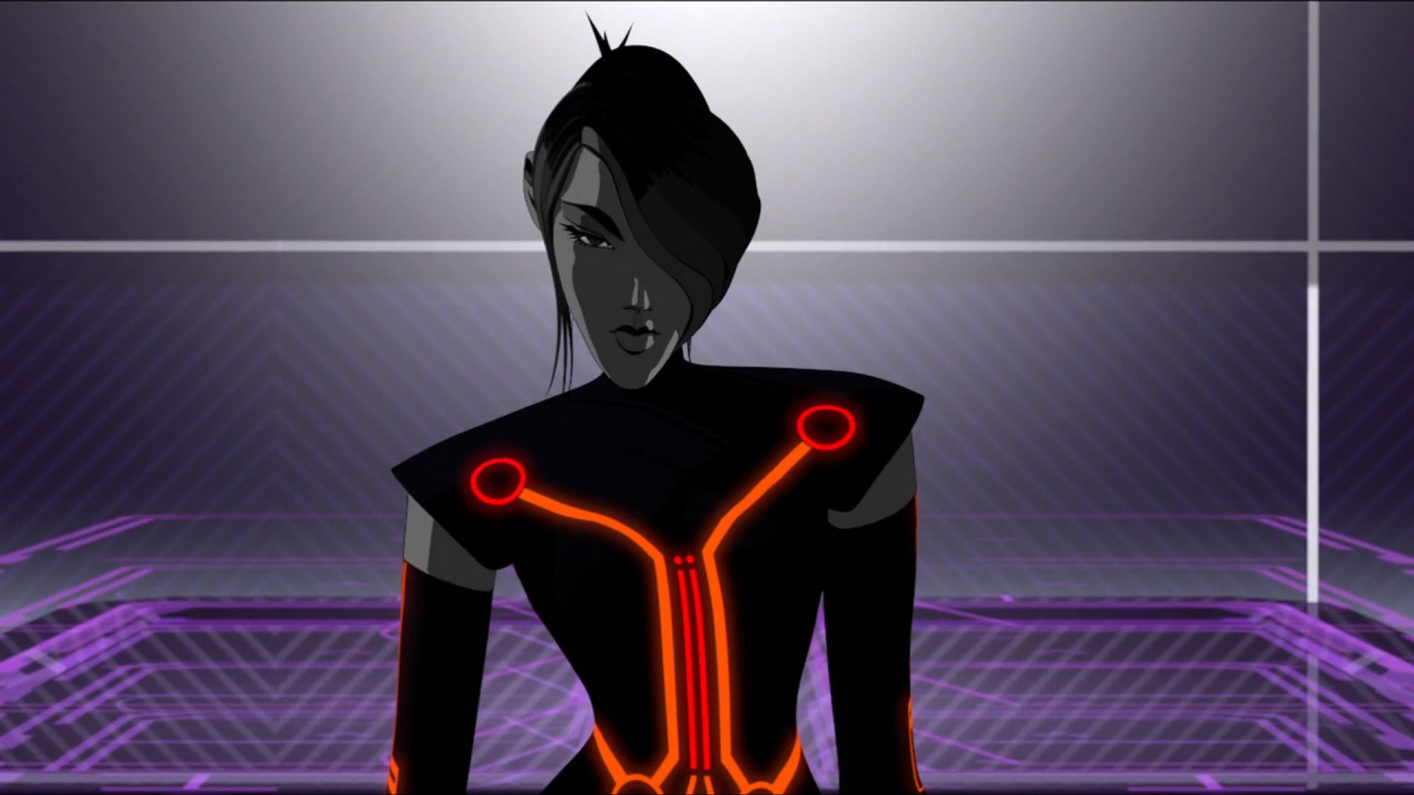 Paige from Tron: Uprising, looking ahead.