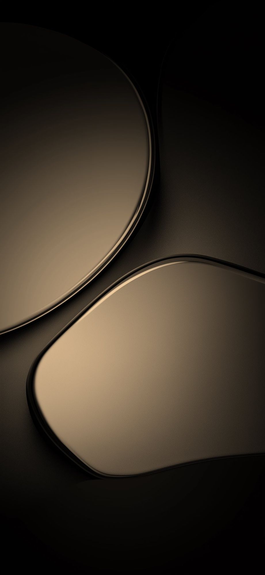 A mobile phone wallpaper in the colors of the Desert Titanium iPhone 16 Pro models.