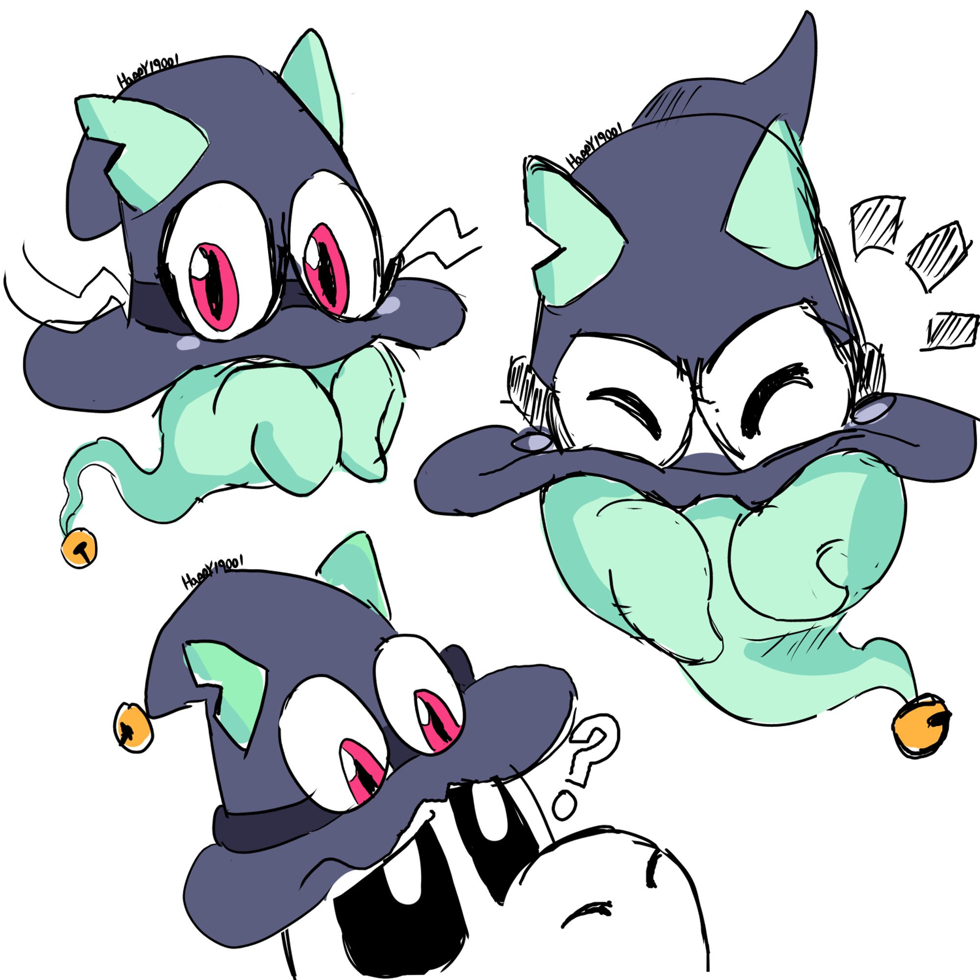 Doodles of a original character based on the Cap Kingdom residents from Mario Odyssey