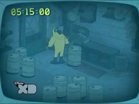 Stan Pines from Gravity Falls, wearing a hazmat suit. This moment in the show is when he says "Wait, I can swear for real. Son of a—!"