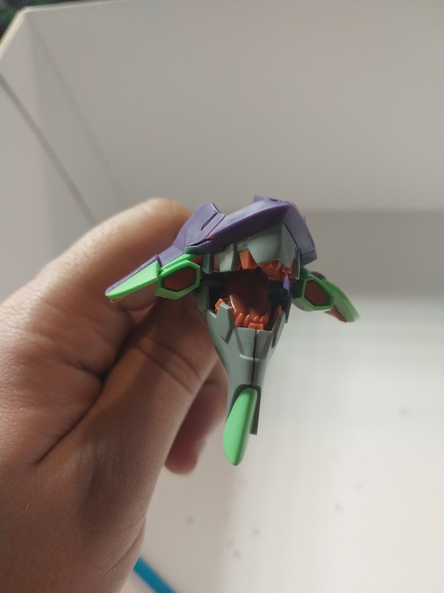 Beginning stages of building the Meng Model Evangelion Unit 01. Just the mouth parts thus far