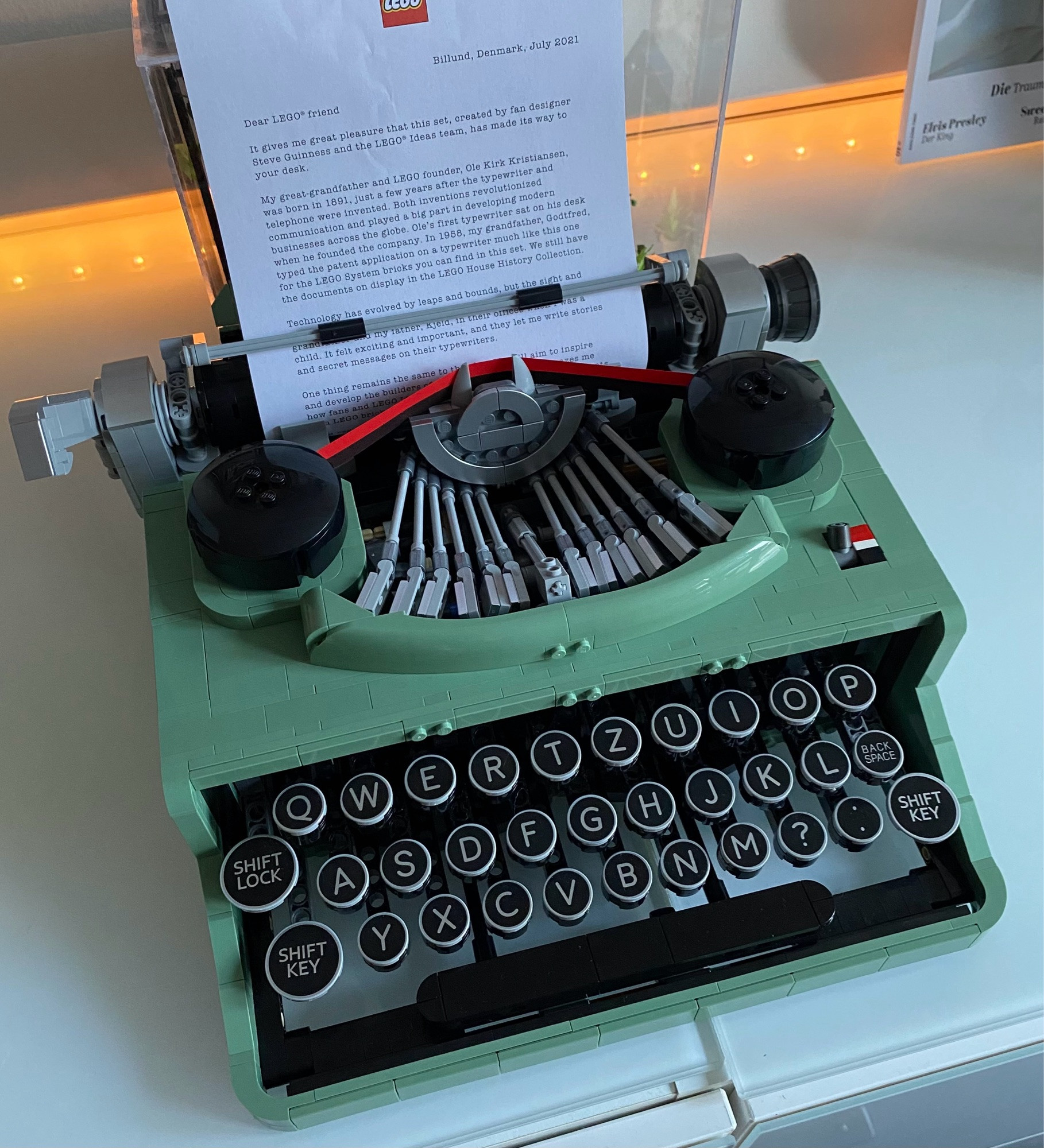 Lego Typewriter Modell