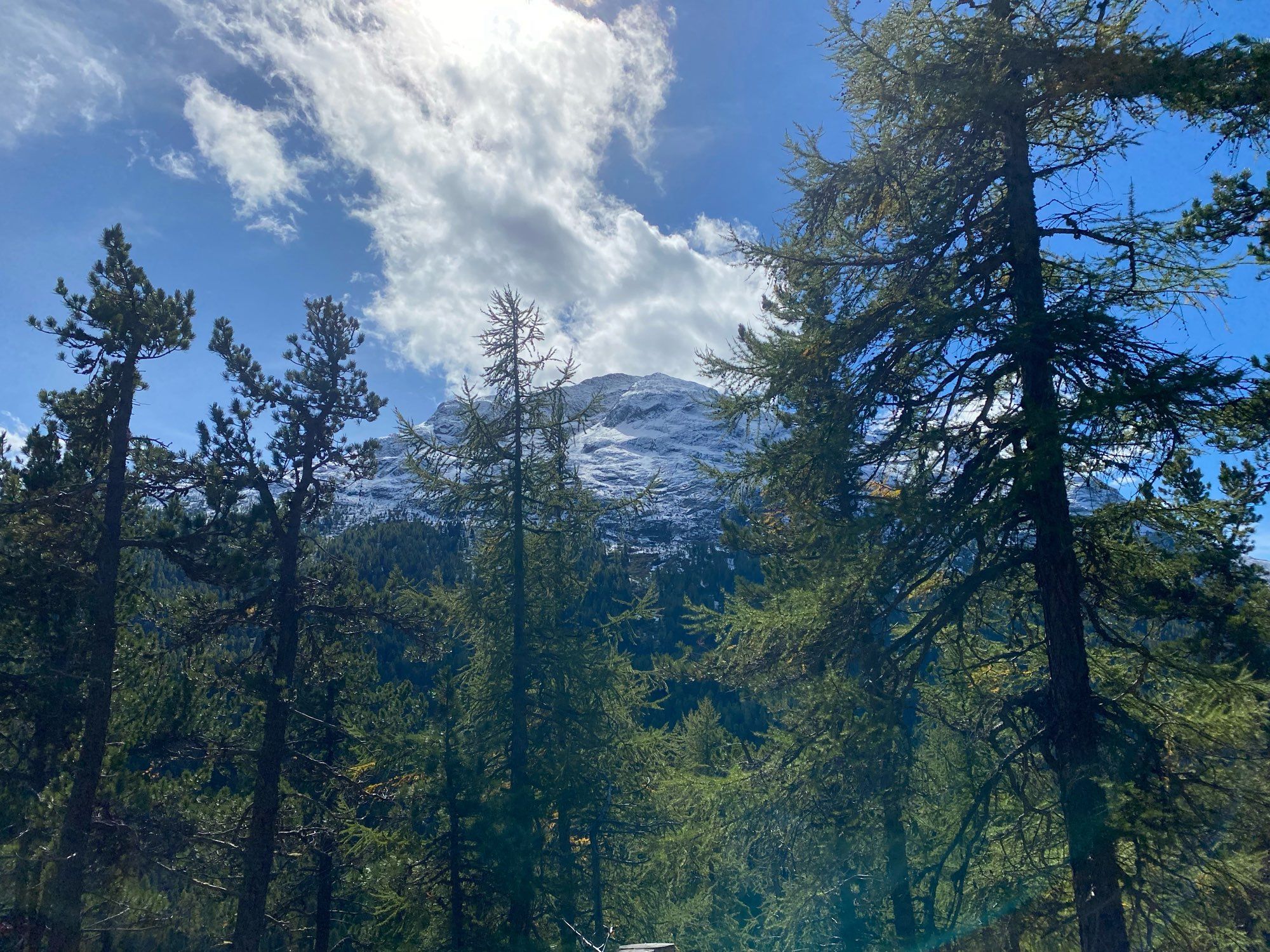 Blick auf Piz Mezdi