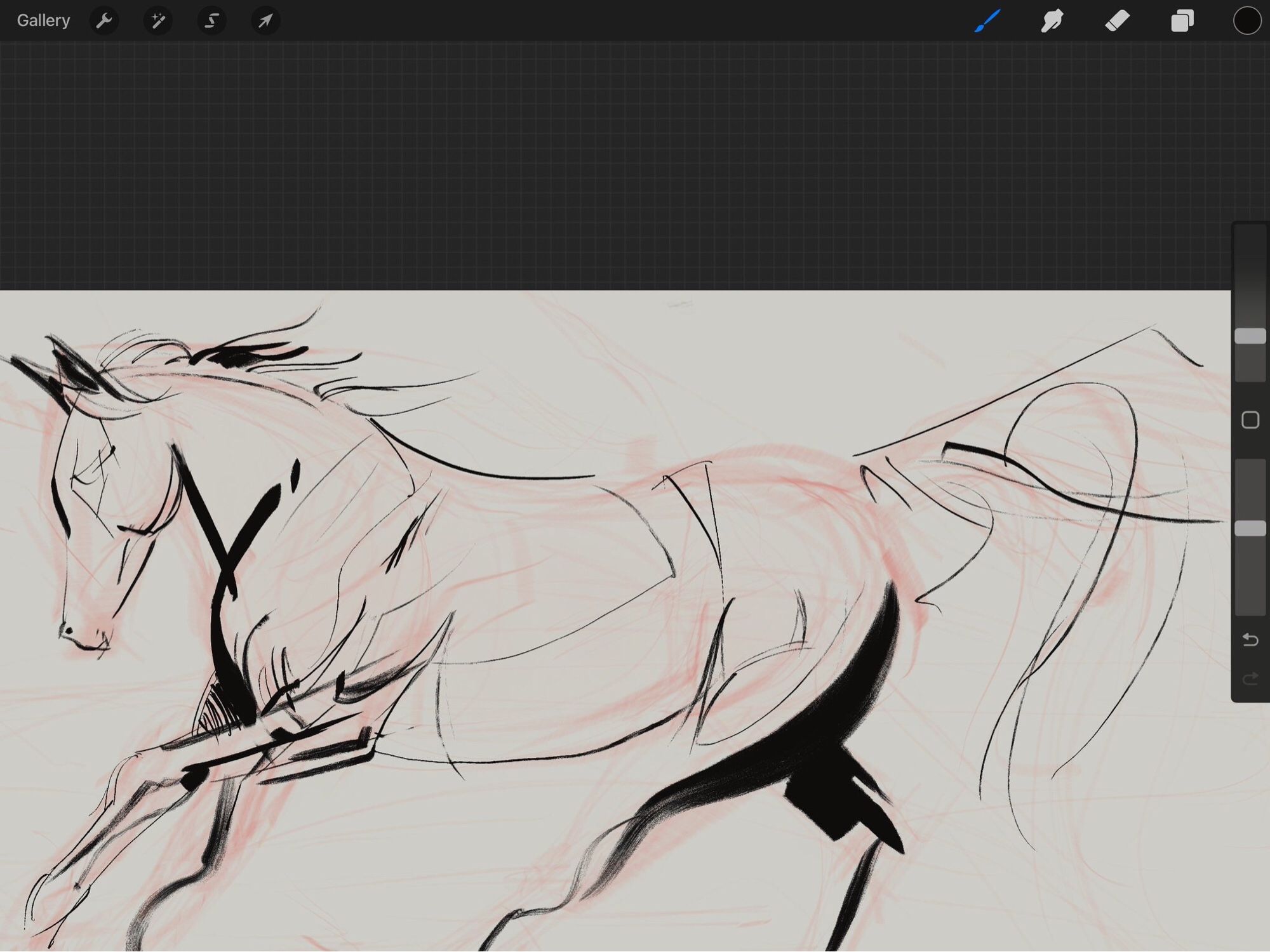 Very early WIP of a unicorn. Head too big