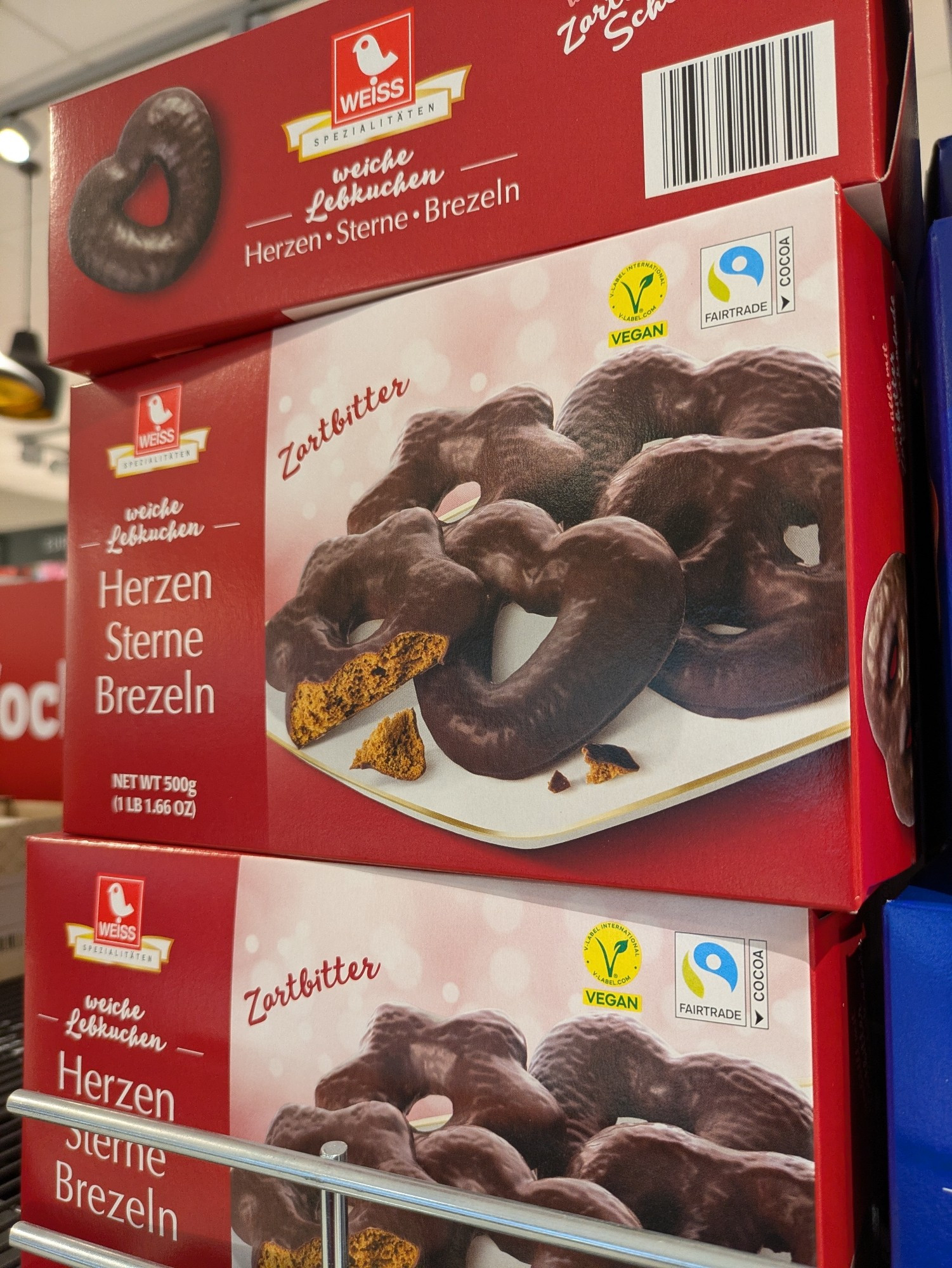 Foto von Lebkuchen im Supermarkt.