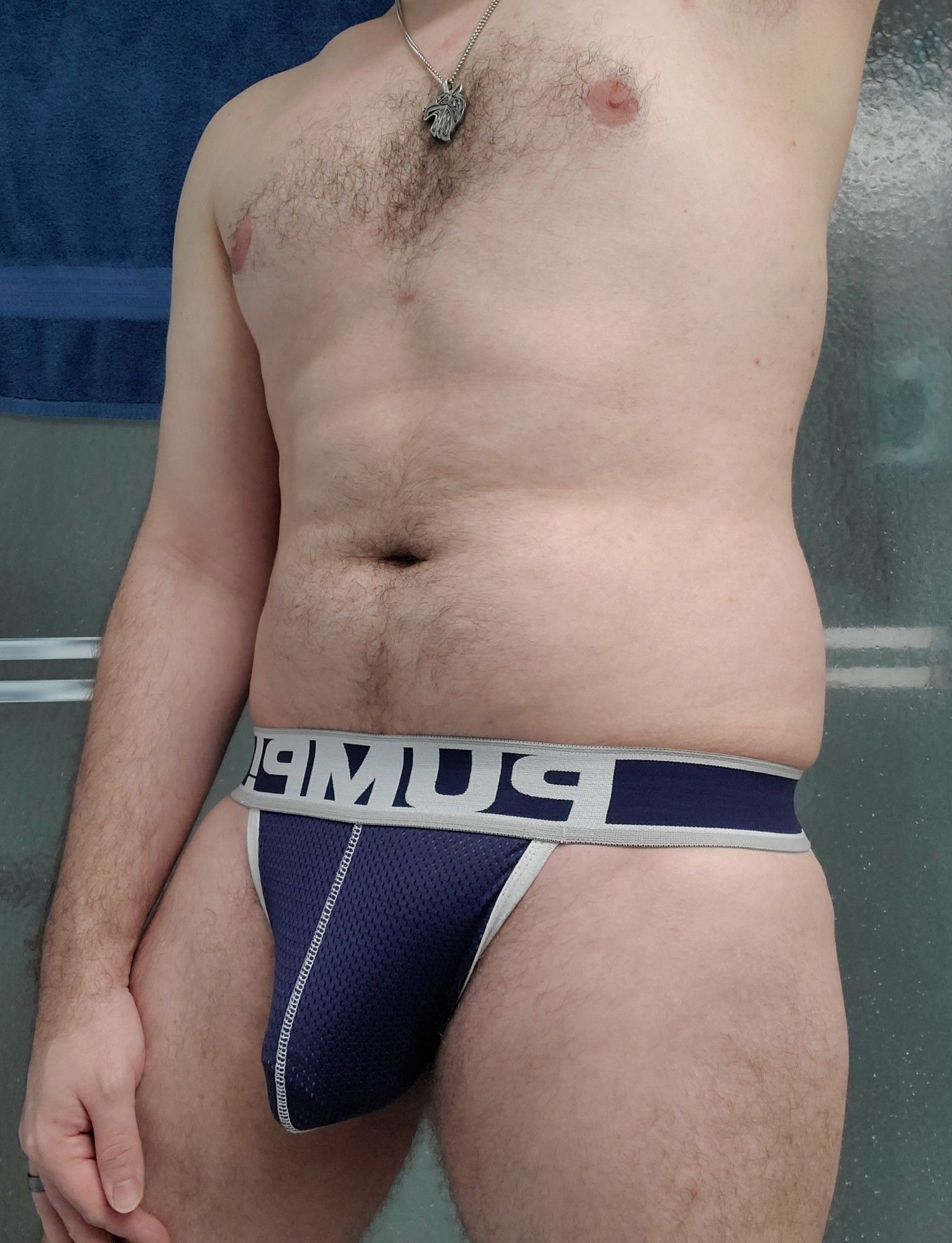 Blue pump jock