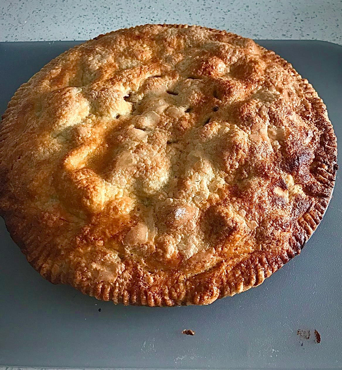 A golden crusted, homemade Apple and Blackberry pie…mmmmmmm!!