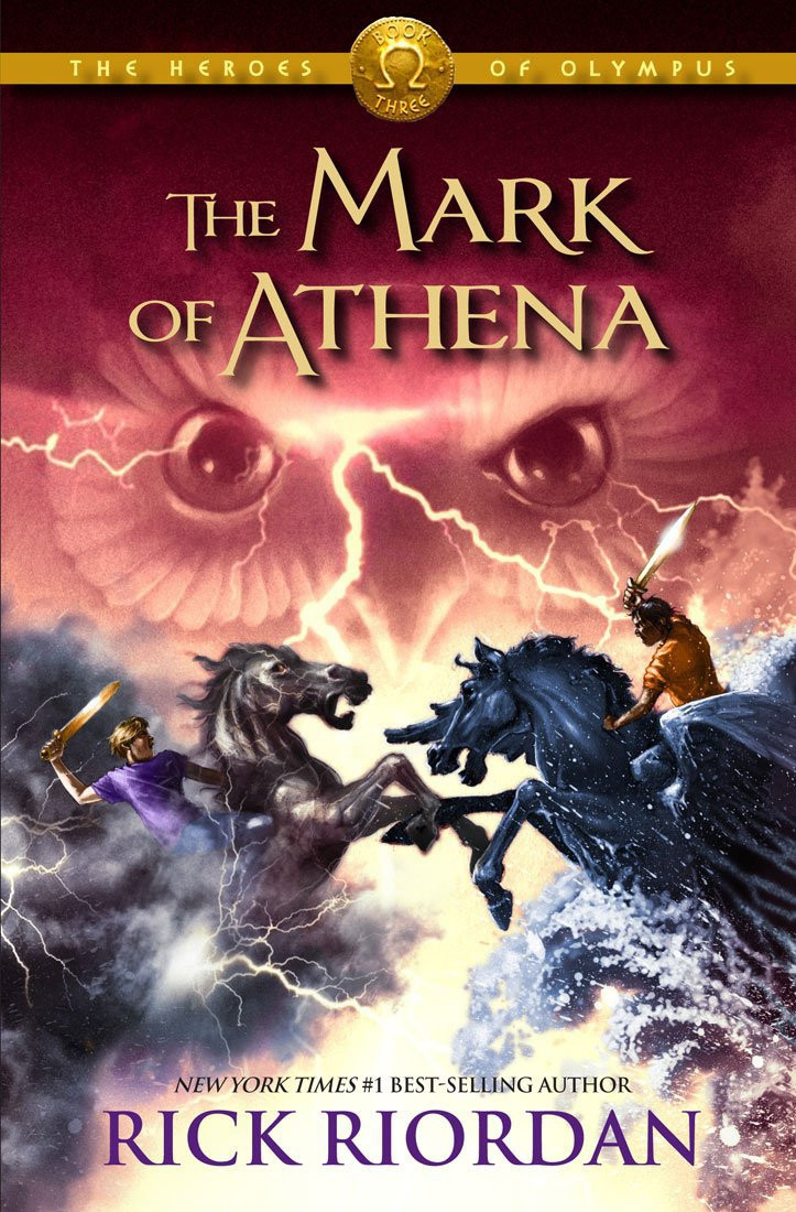 Book cover of The Mark of Athena, by Rick Riordan