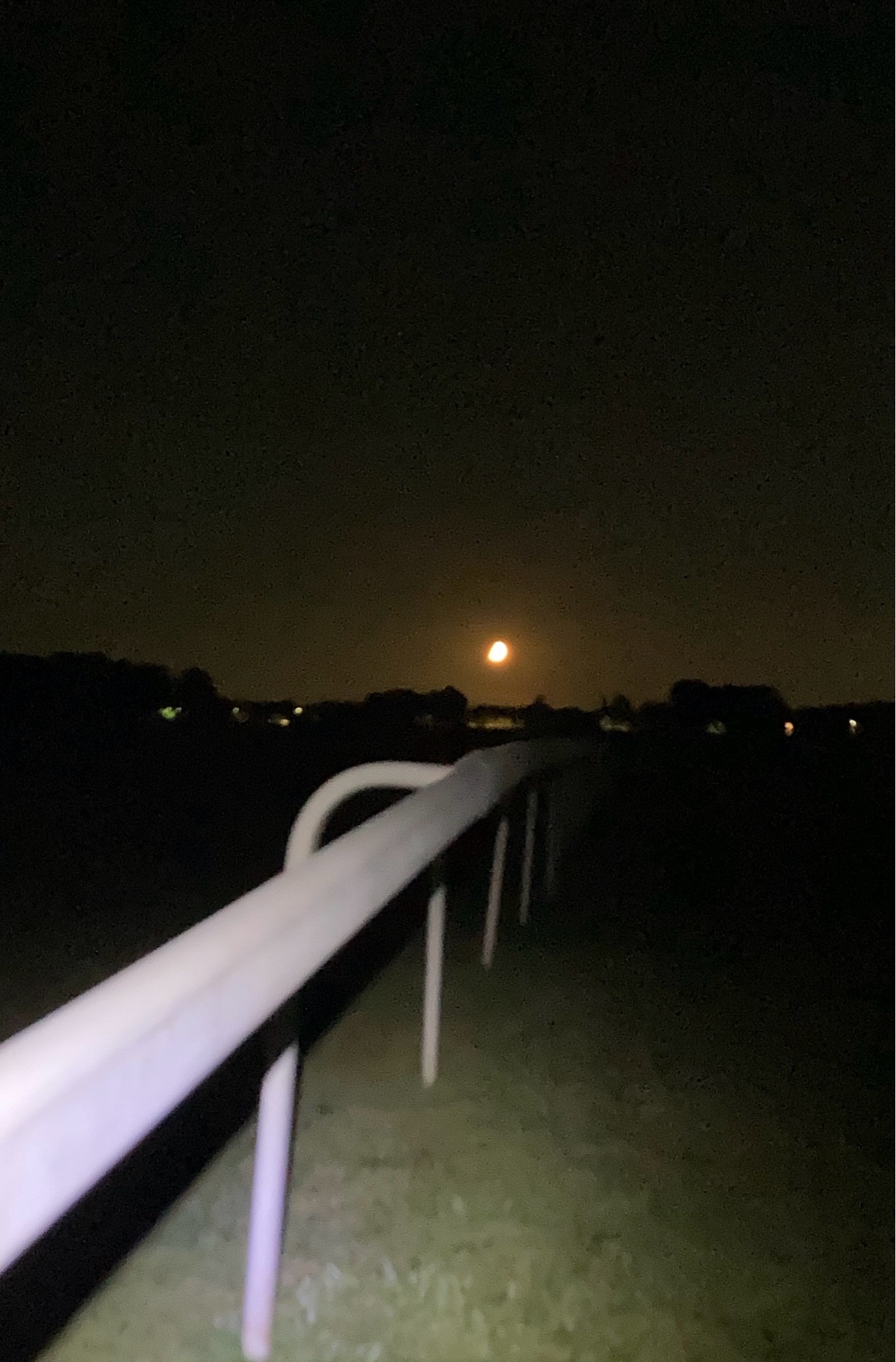 Moon over York Racecourse