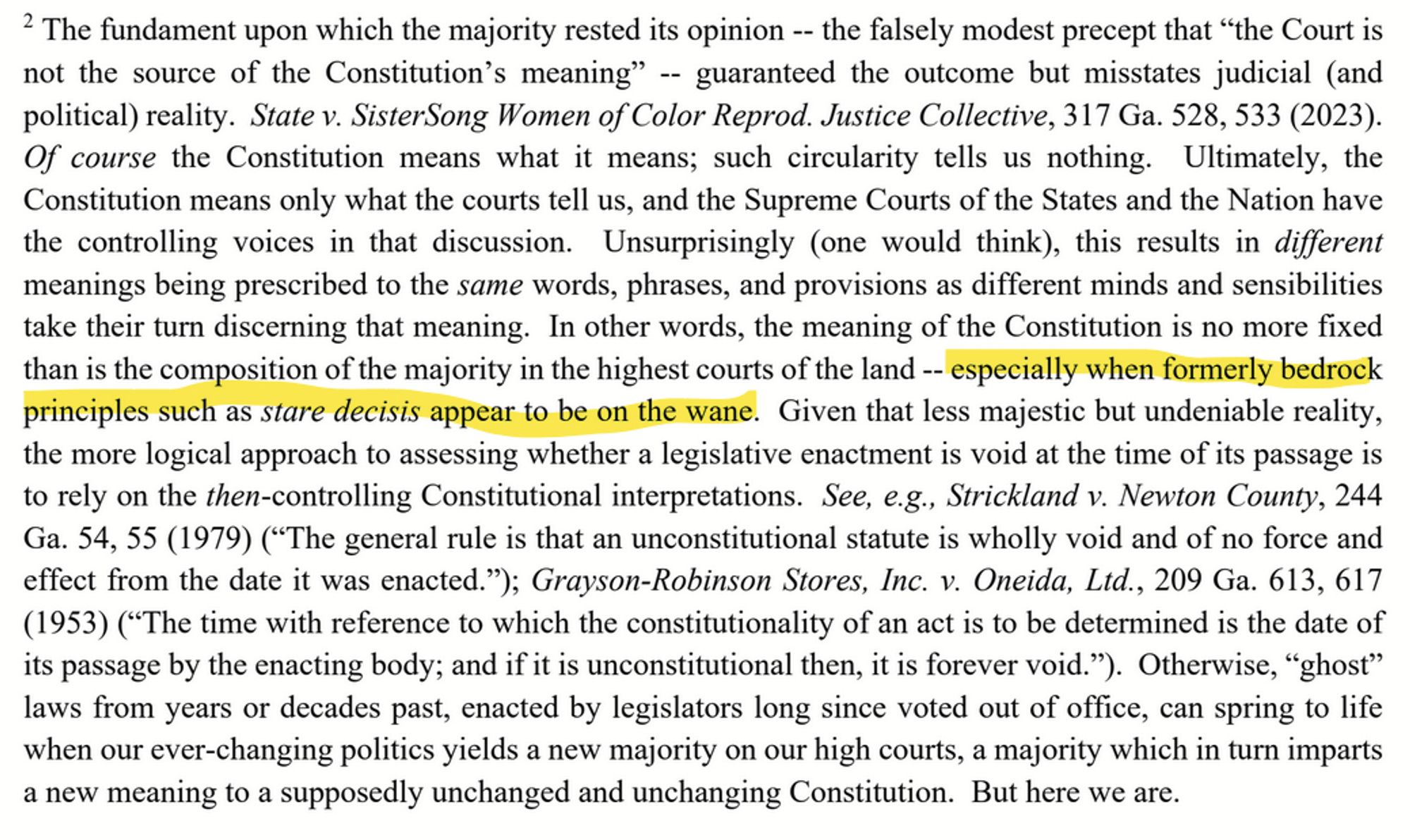 Too many words for alt text; go to the URL in the post and find the footnote on the second page which begins:

"The fundament upon which the majority rested its opinion..."