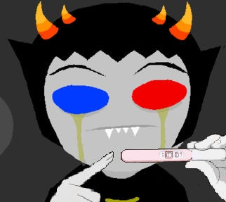 Sollux Captor holding a negative pregnancy test