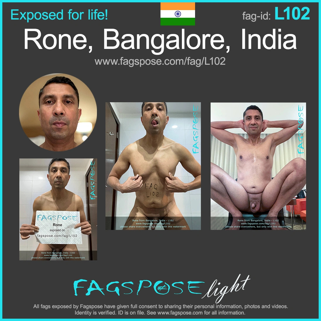 Rone from Bangalore India exposed with full consent. F4g-id L102