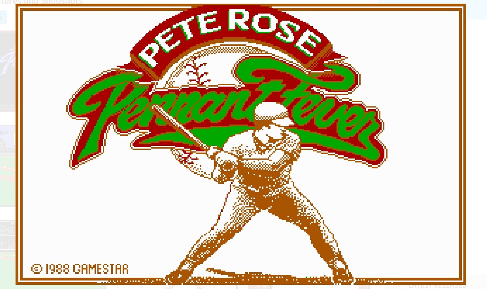 Pete Rose Baseball
DOS 
Gamestar (c) 1988