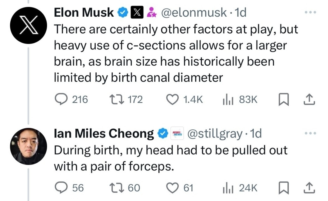 Forceps for Ian Miles Cheong