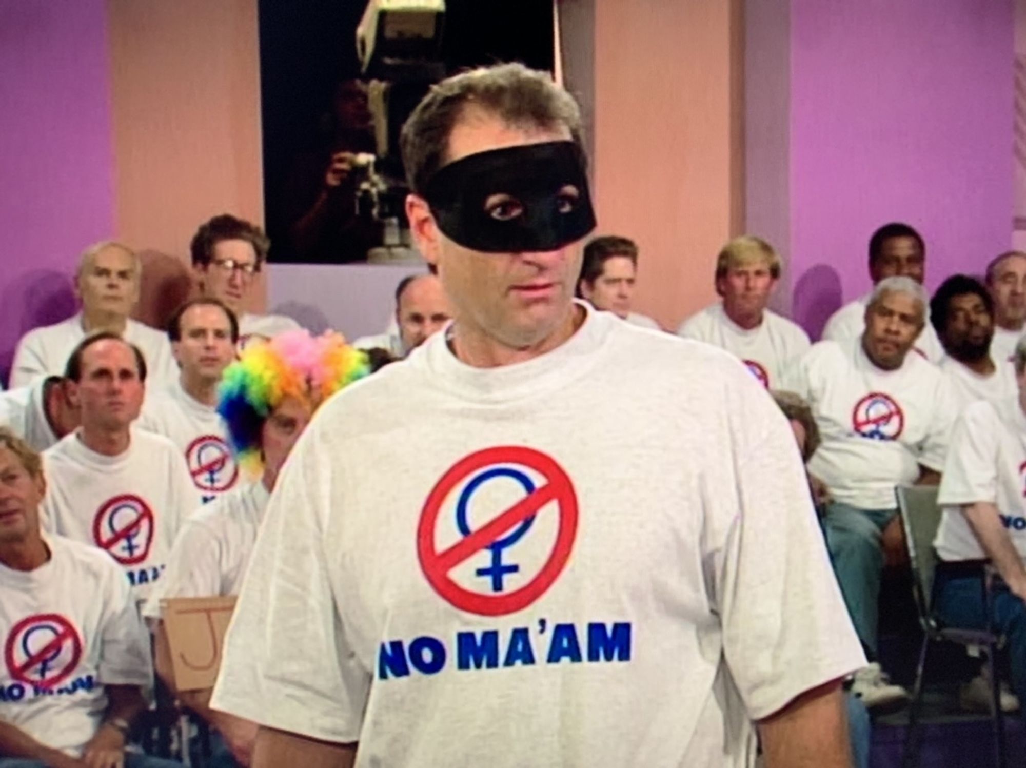 No ma'am married with children shirt symbol for female with the no circle around it