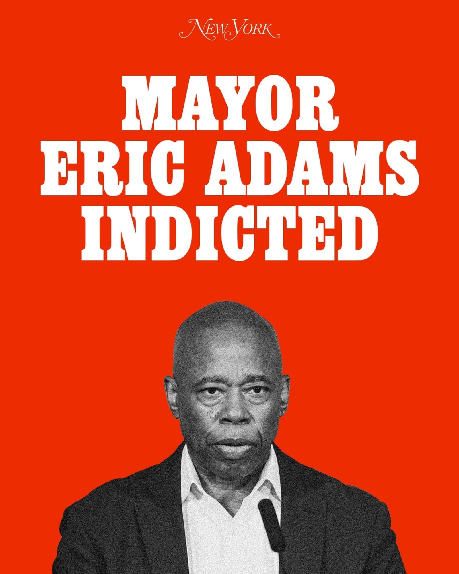 New York magazine Eric Adams indicted