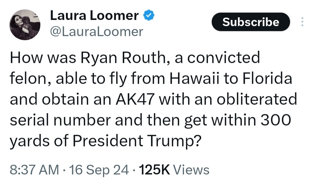 How was Ryan Routh a convicted felon able to fly from Hawaii to Florida and obtain an AK 47 with obliterated serial number