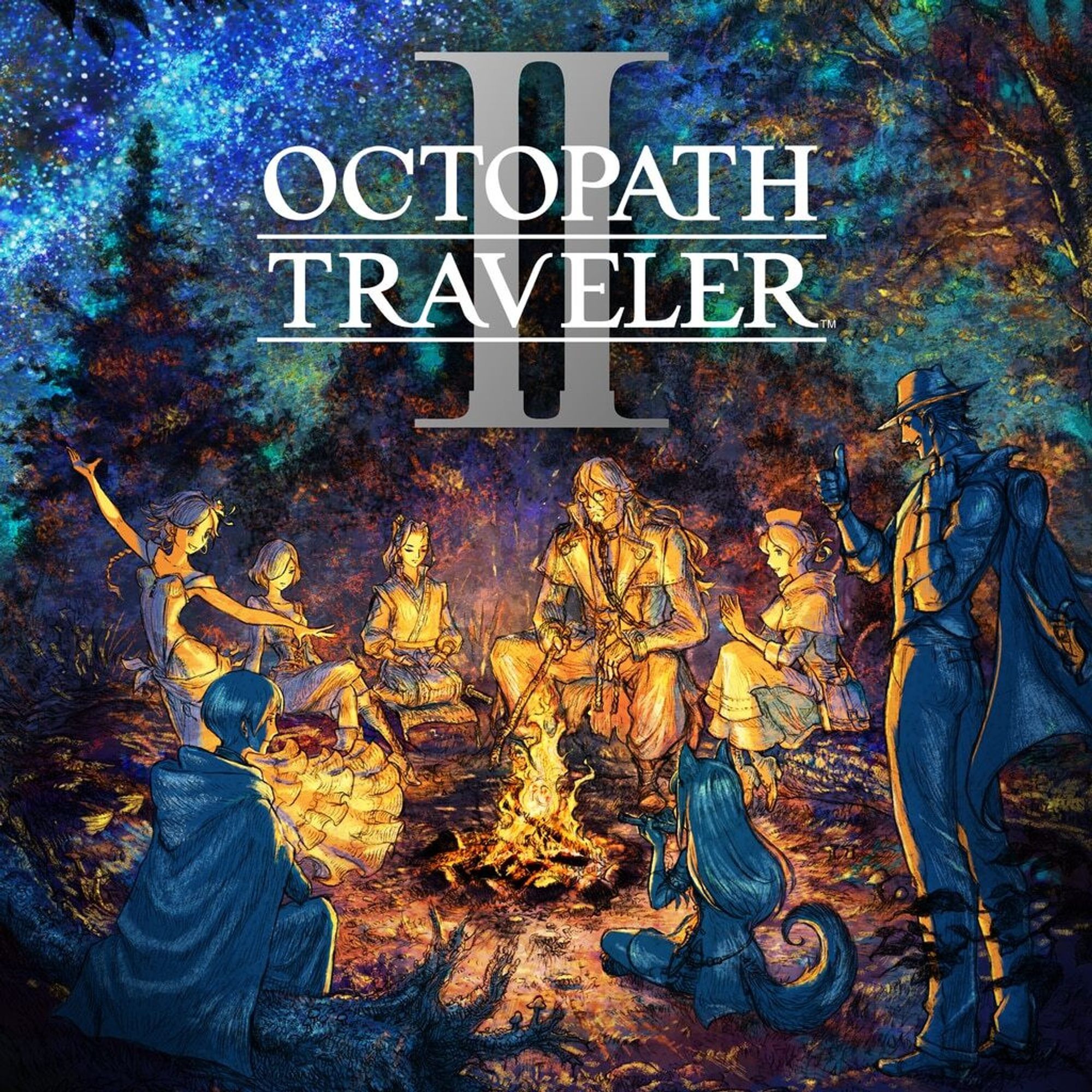 The graphic used for Octopath Traveler II on PSN.